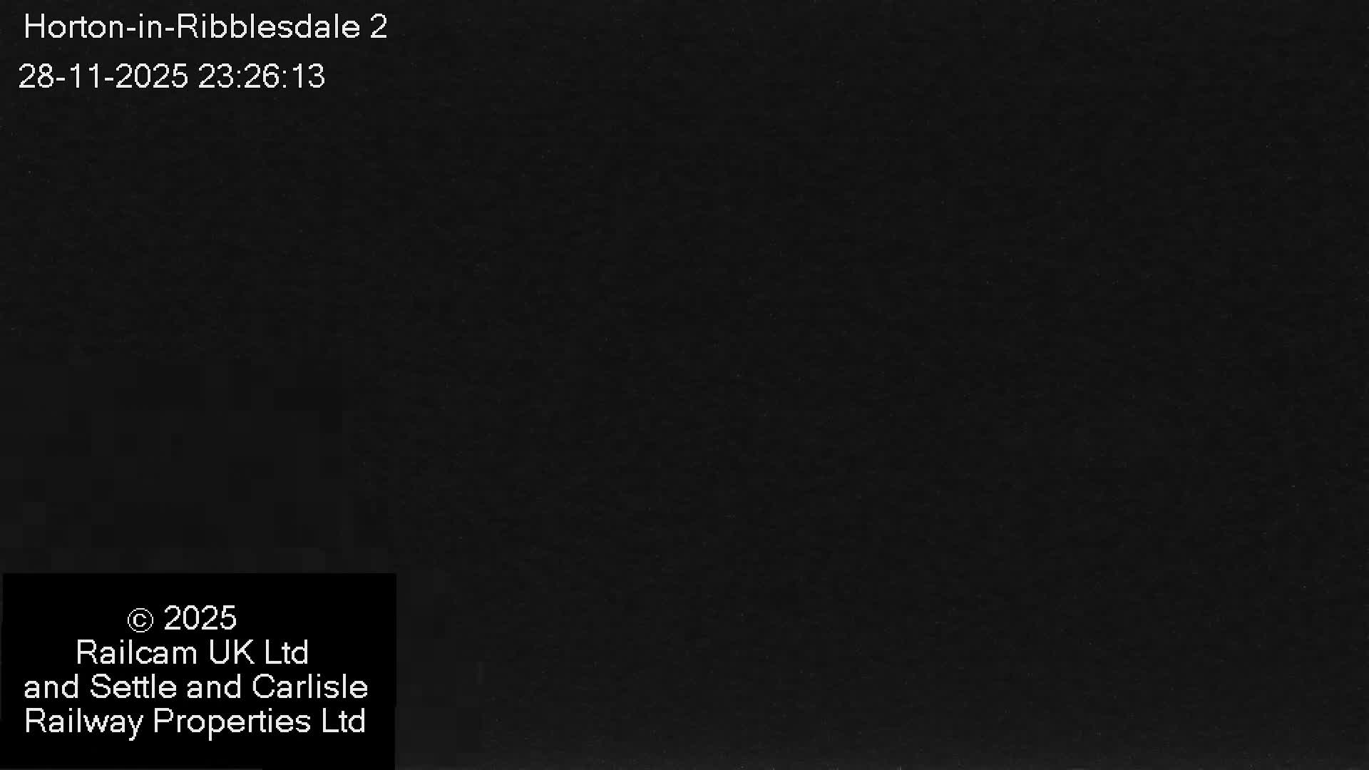 Horton-in-Ribblesdale Railway Station  South Towards View  & Quarry Siding Entrance Live Cam - North Yorkshire, Yorkshire and the Humber, England, United Kingdom