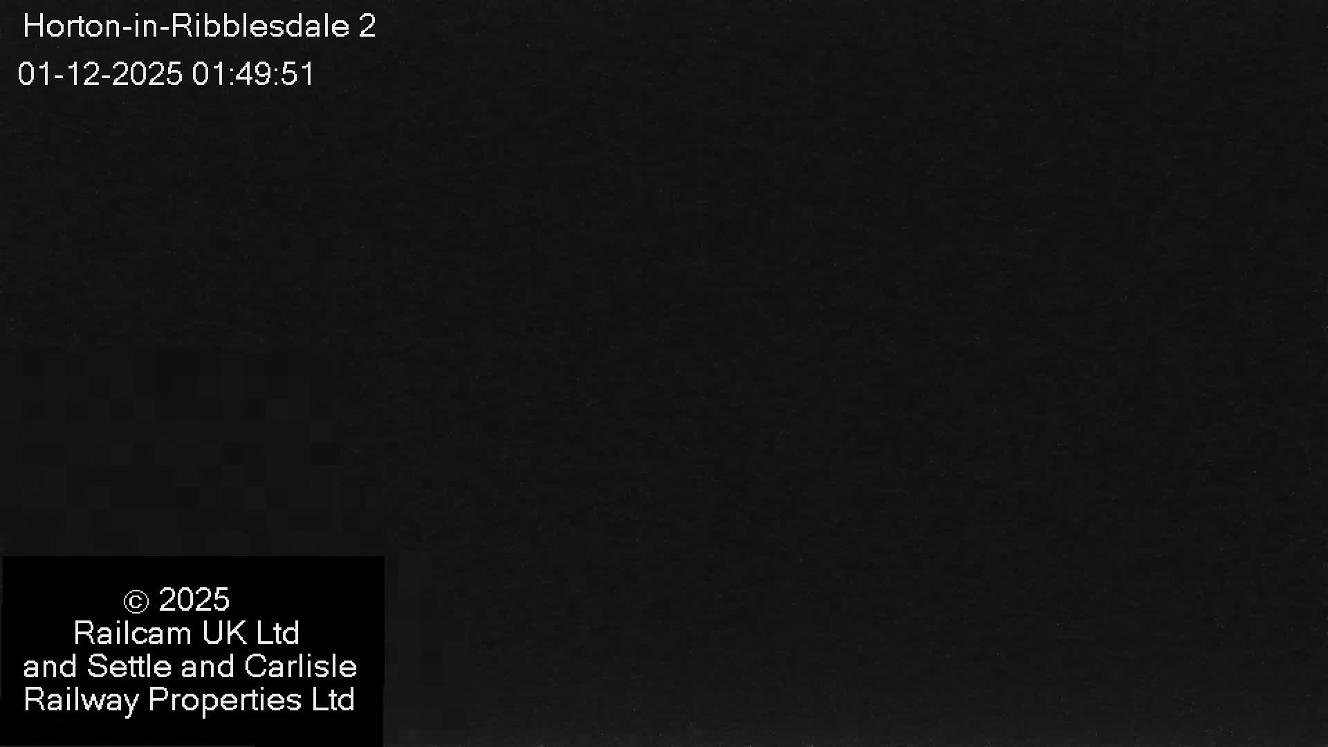 Horton-in-Ribblesdale Railway Station  South Towards View  & Quarry Siding Entrance Live Cam - North Yorkshire, Yorkshire and the Humber, England, United Kingdom