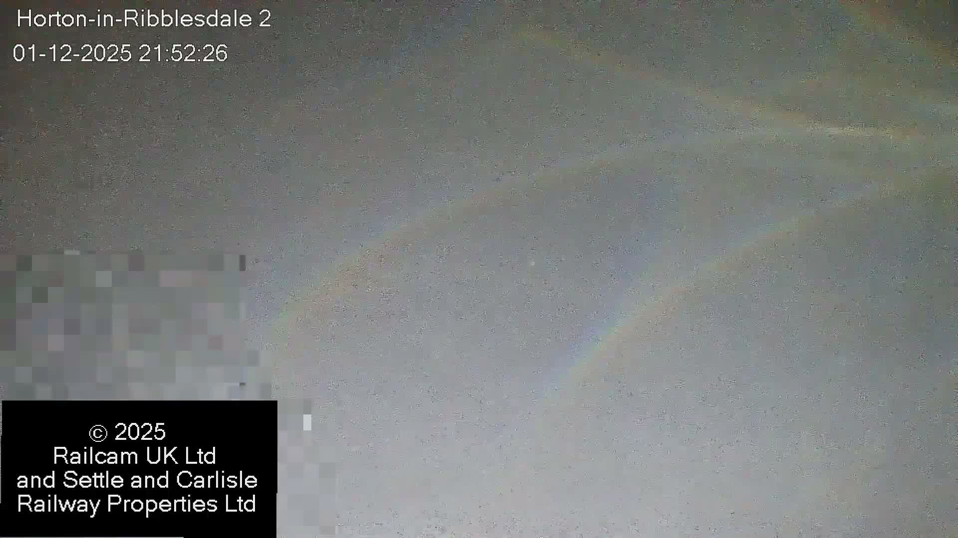 Horton-in-Ribblesdale Railway Station  South Towards View  & Quarry Siding Entrance Live Cam - North Yorkshire, Yorkshire and the Humber, England, United Kingdom