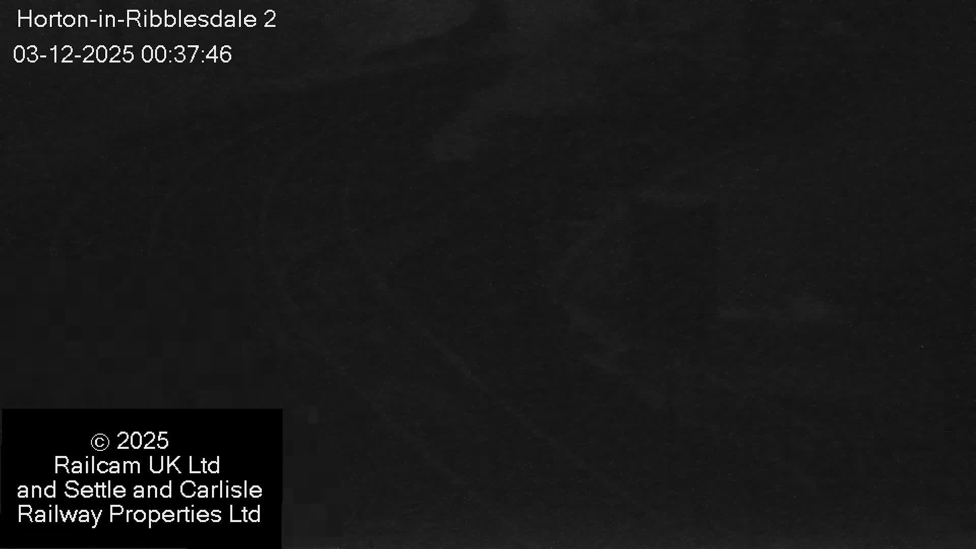 Horton-in-Ribblesdale Railway Station  South Towards View  & Quarry Siding Entrance Live Cam - North Yorkshire, Yorkshire and the Humber, England, United Kingdom