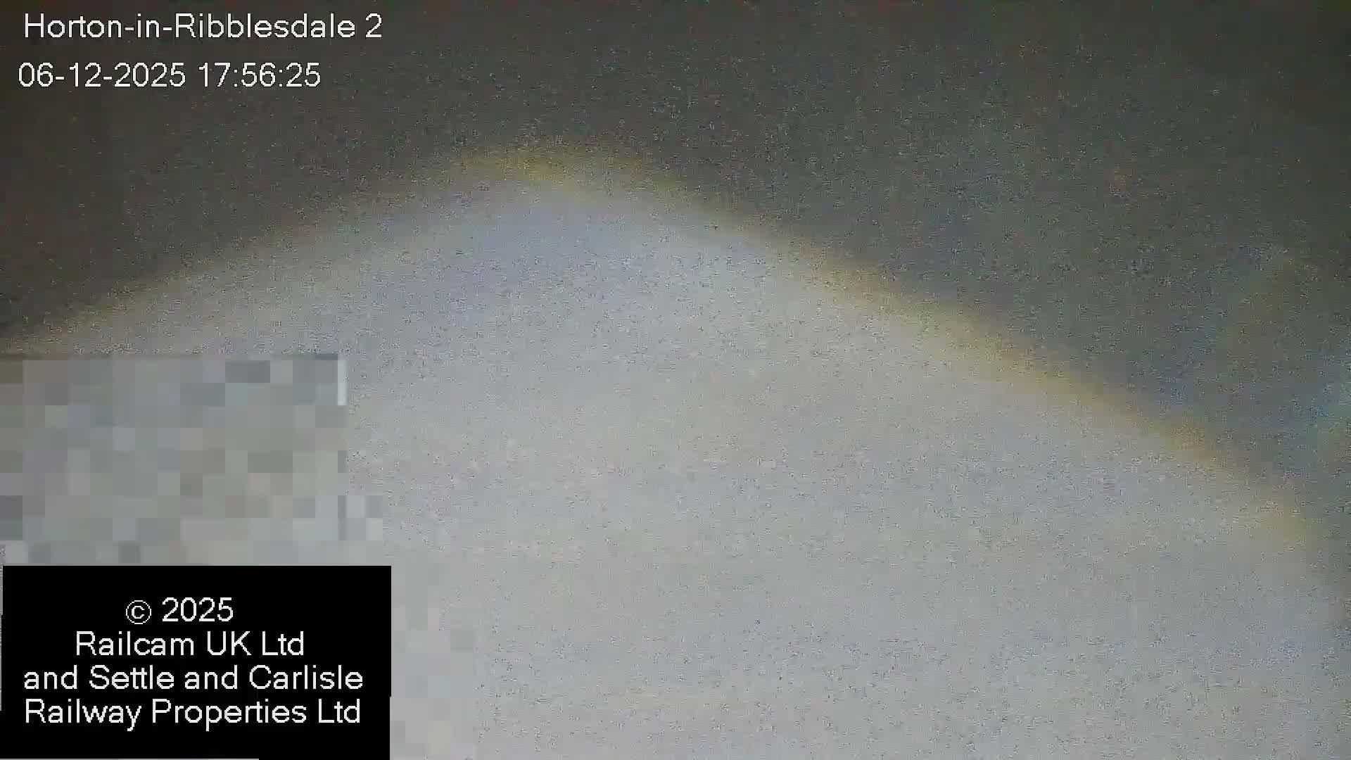 Horton-in-Ribblesdale Railway Station  South Towards View  & Quarry Siding Entrance Live Cam - North Yorkshire, Yorkshire and the Humber, England, United Kingdom