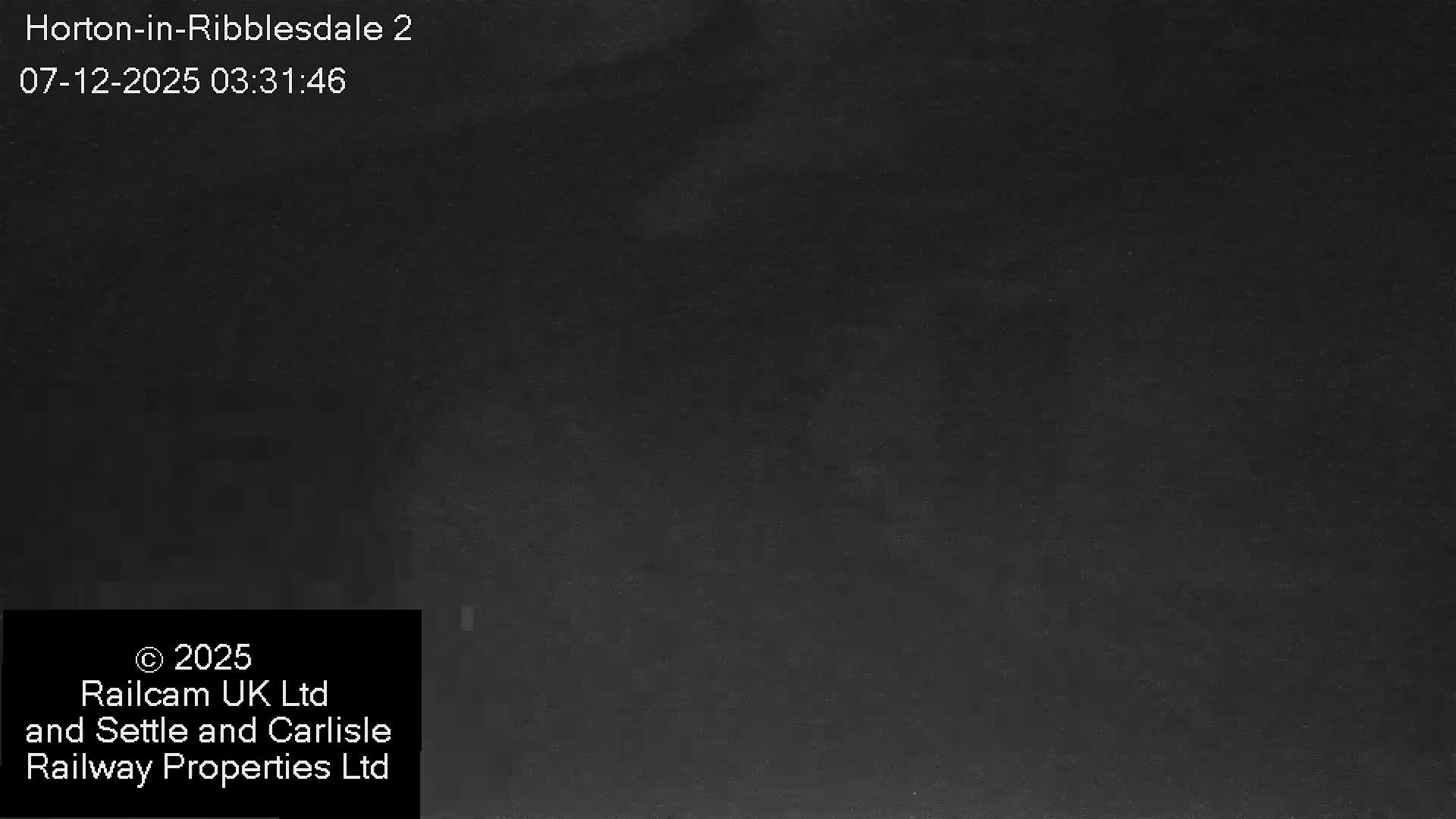 Horton-in-Ribblesdale Railway Station  South Towards View  & Quarry Siding Entrance Live Cam - North Yorkshire, Yorkshire and the Humber, England, United Kingdom