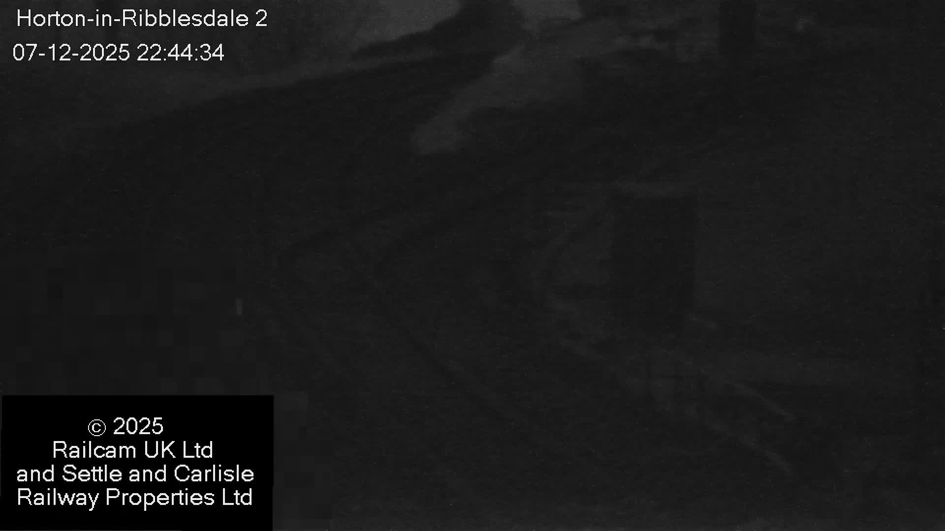 Horton-in-Ribblesdale Railway Station  South Towards View  & Quarry Siding Entrance Live Cam - North Yorkshire, Yorkshire and the Humber, England, United Kingdom