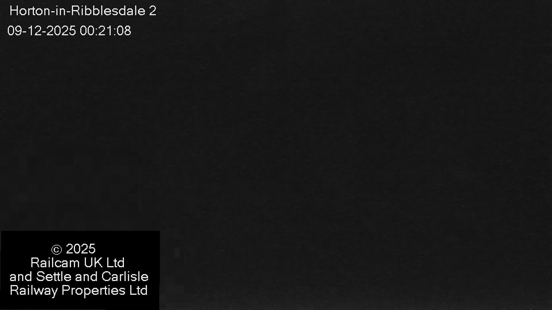 Horton-in-Ribblesdale Railway Station  South Towards View  & Quarry Siding Entrance Live Cam - North Yorkshire, Yorkshire and the Humber, England, United Kingdom