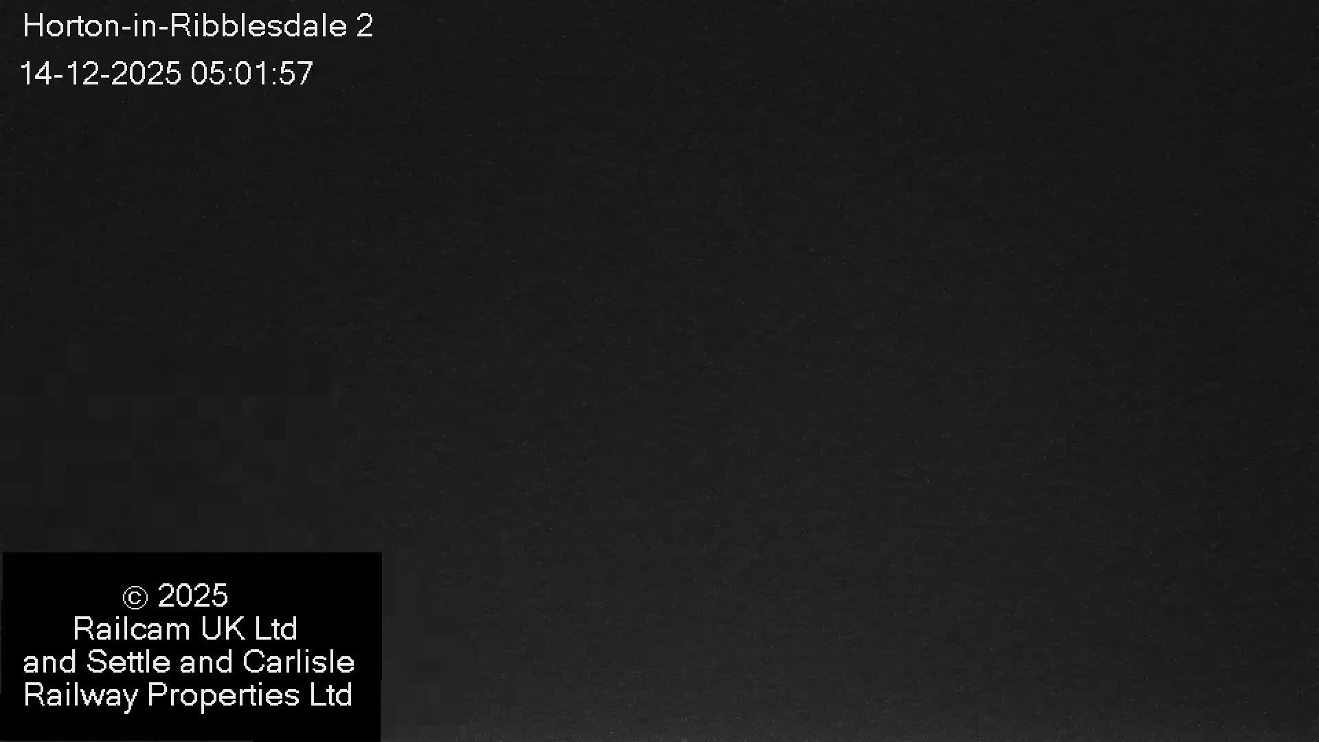 Horton-in-Ribblesdale Railway Station  South Towards View  & Quarry Siding Entrance Live Cam - North Yorkshire, Yorkshire and the Humber, England, United Kingdom