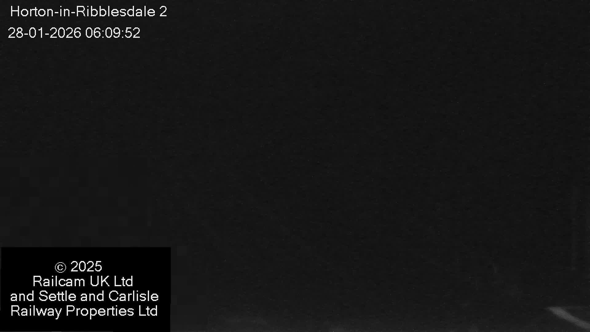 Horton-in-Ribblesdale Railway Station  South Towards View  & Quarry Siding Entrance Live Cam - North Yorkshire, Yorkshire and the Humber, England, United Kingdom