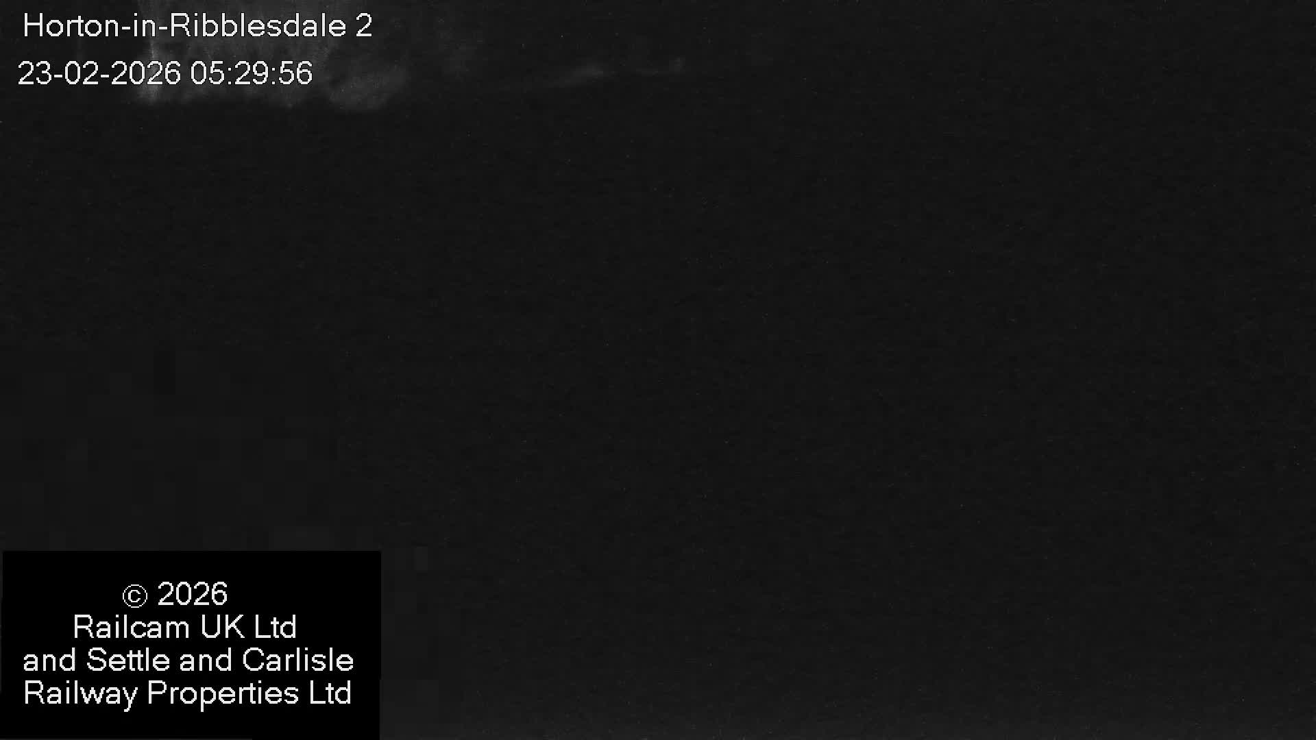 Horton-in-Ribblesdale Railway Station  South Towards View  & Quarry Siding Entrance Live Cam - North Yorkshire, Yorkshire and the Humber, England, United Kingdom