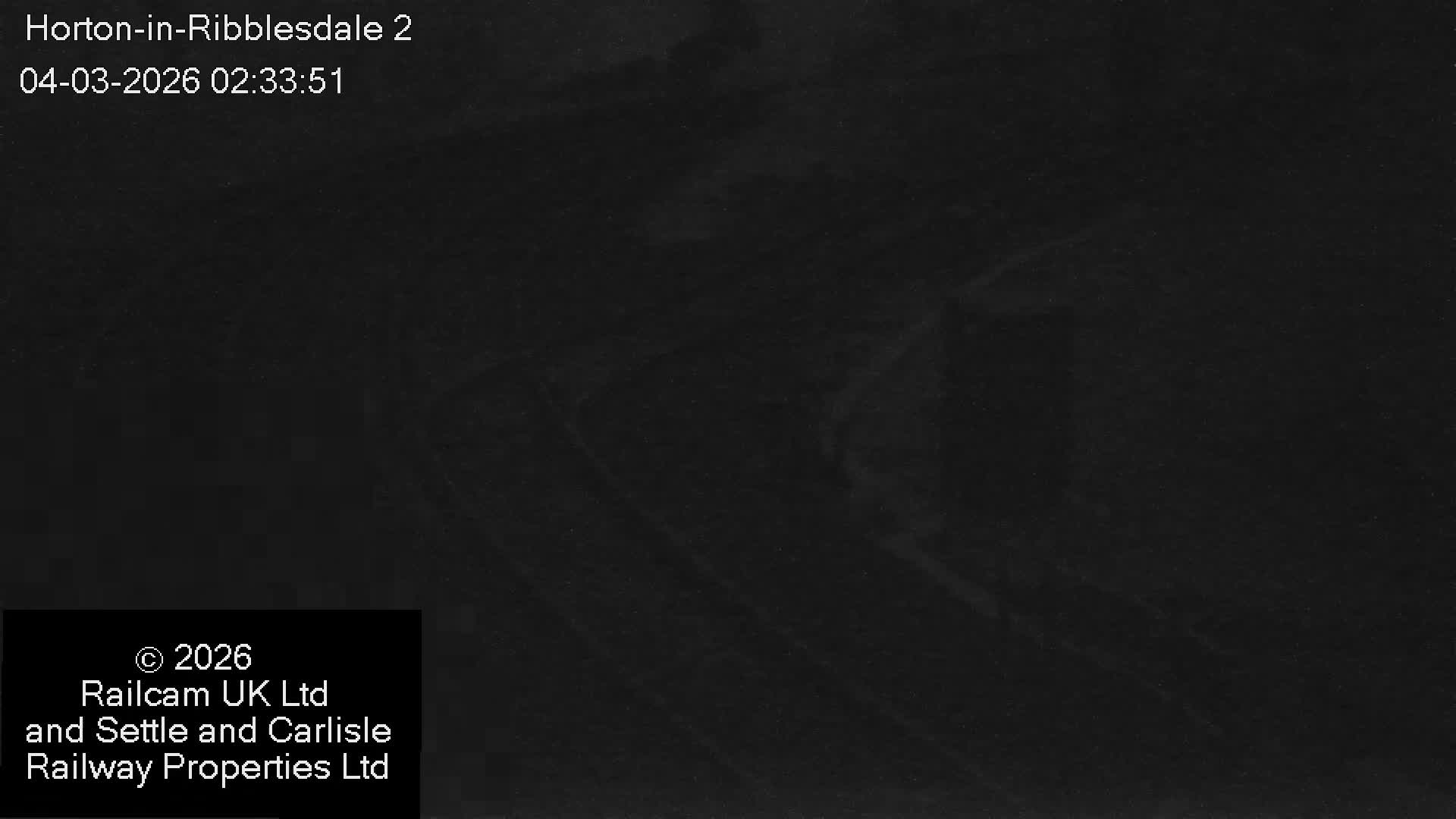 Horton-in-Ribblesdale Railway Station  South Towards View  & Quarry Siding Entrance Live Cam - North Yorkshire, Yorkshire and the Humber, England, United Kingdom