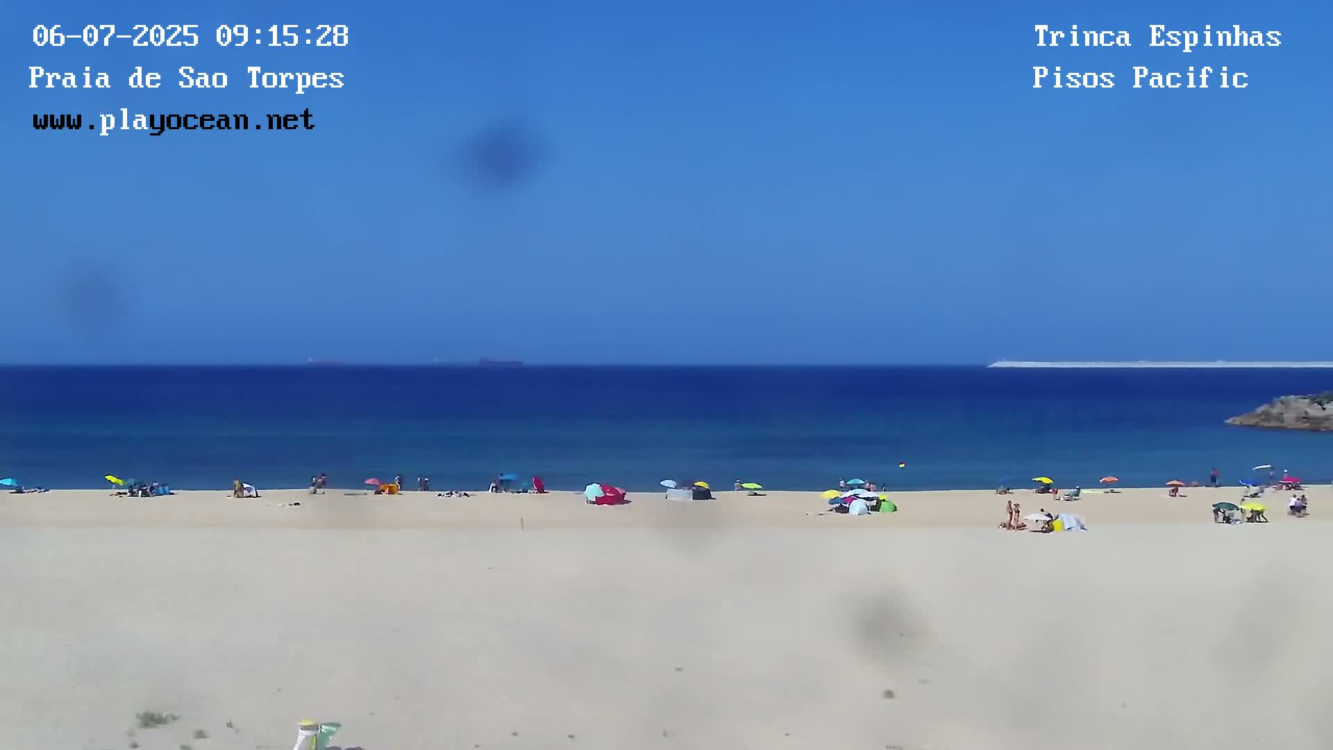 Sines, Praia de São Torpes Beach & Porto Sines Port Live Cam - Sines, Setúbal, Alentejo Litoral, Alentejo, Portugal