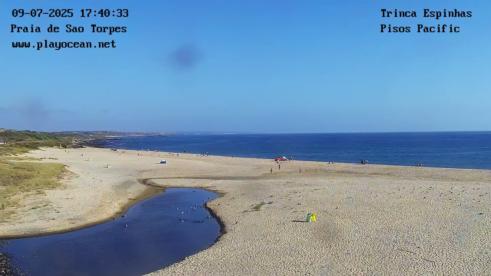Sines, Praia de São Torpes Beach & Porto Sines Port Live Cam - Sines, Setúbal, Alentejo Litoral, Alentejo, Portugal