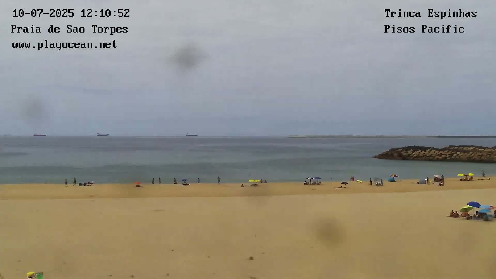 Sines, Praia de São Torpes Beach & Porto Sines Port Live Cam - Sines, Setúbal, Alentejo Litoral, Alentejo, Portugal