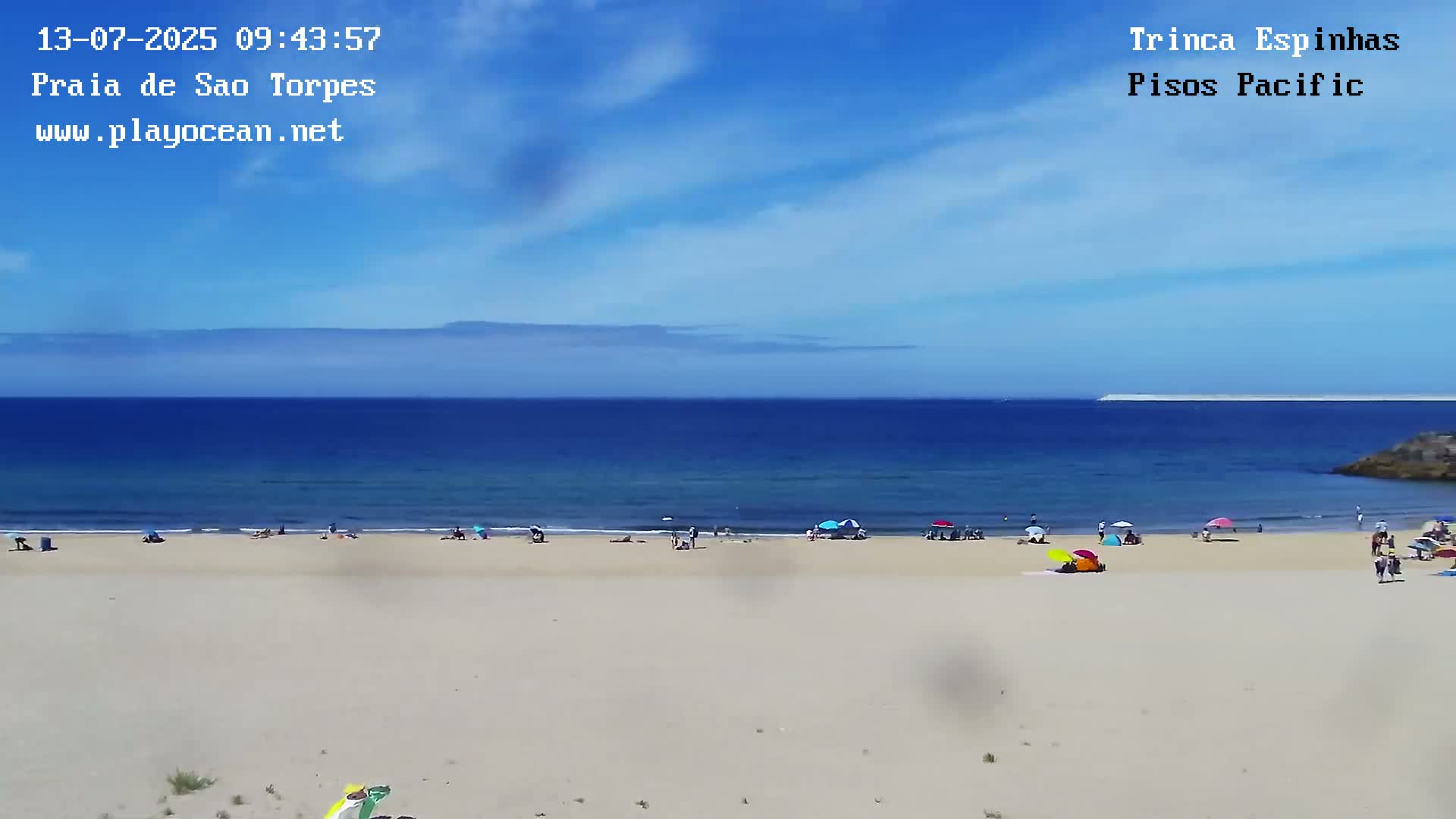 Sines, Praia de São Torpes Beach & Porto Sines Port Live Cam - Sines, Setúbal, Alentejo Litoral, Alentejo, Portugal