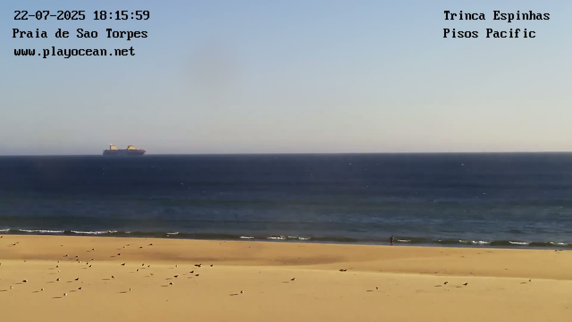 Sines, Praia de São Torpes Beach & Porto Sines Port Live Cam - Sines, Setúbal, Alentejo Litoral, Alentejo, Portugal