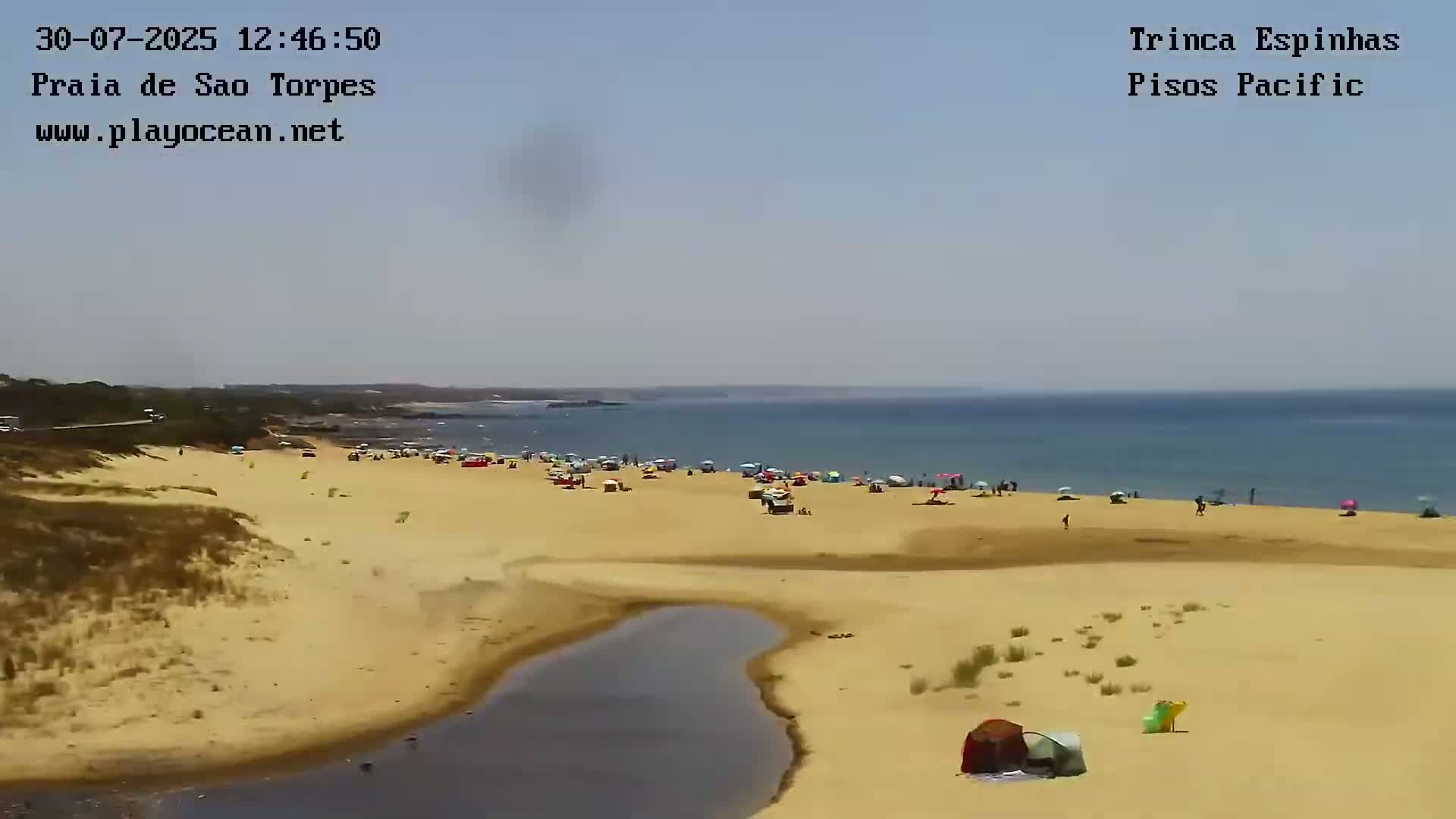 Sines, Praia de São Torpes Beach & Porto Sines Port Live Cam - Sines, Setúbal, Alentejo Litoral, Alentejo, Portugal