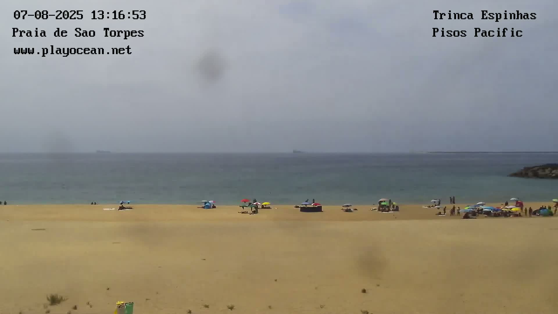 Sines, Praia de São Torpes Beach & Porto Sines Port Live Cam - Sines, Setúbal, Alentejo Litoral, Alentejo, Portugal