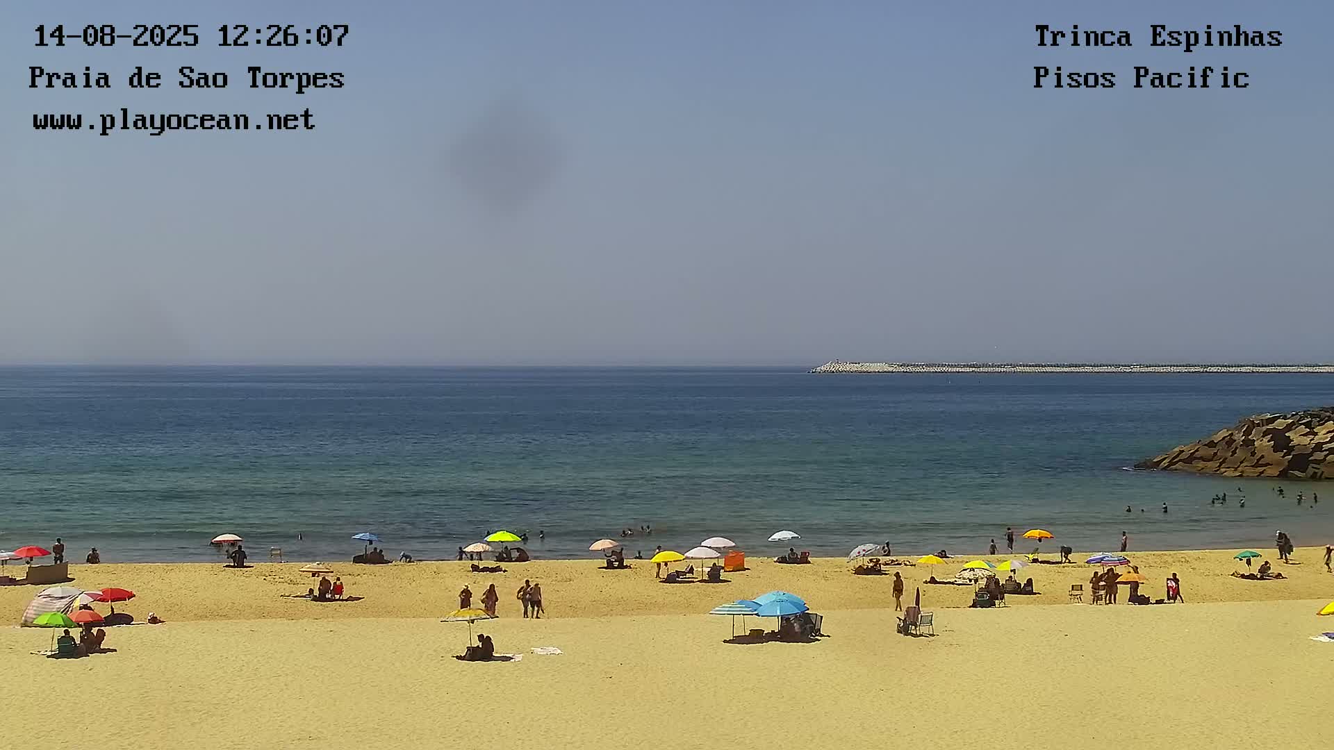 Sines, Praia de São Torpes Beach & Porto Sines Port Live Cam - Sines, Setúbal, Alentejo Litoral, Alentejo, Portugal