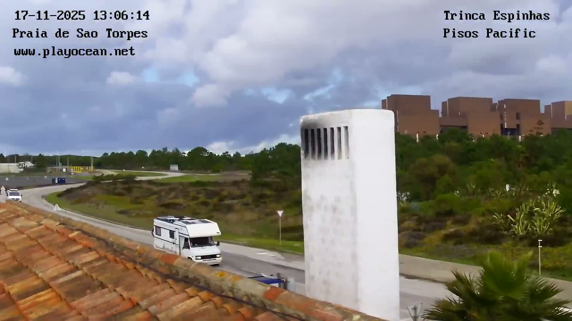 Sines, Praia de São Torpes Beach & Porto Sines Port Live Cam - Sines, Setúbal, Alentejo Litoral, Alentejo, Portugal