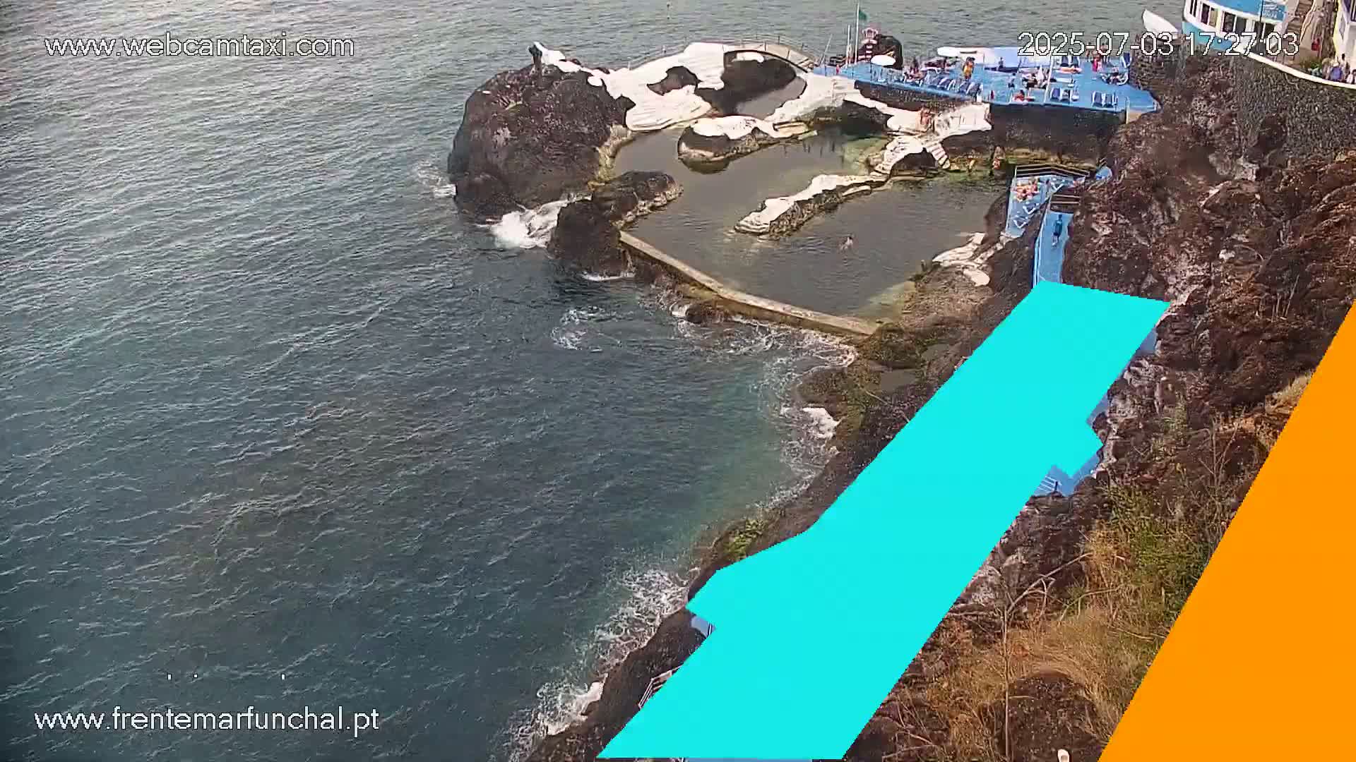 Sao Martinho, Piscinas Naturais da Doca do Cavacas Natural Pools Live Cam - Sao Martinho,  Funchal, Madeira, Portugal