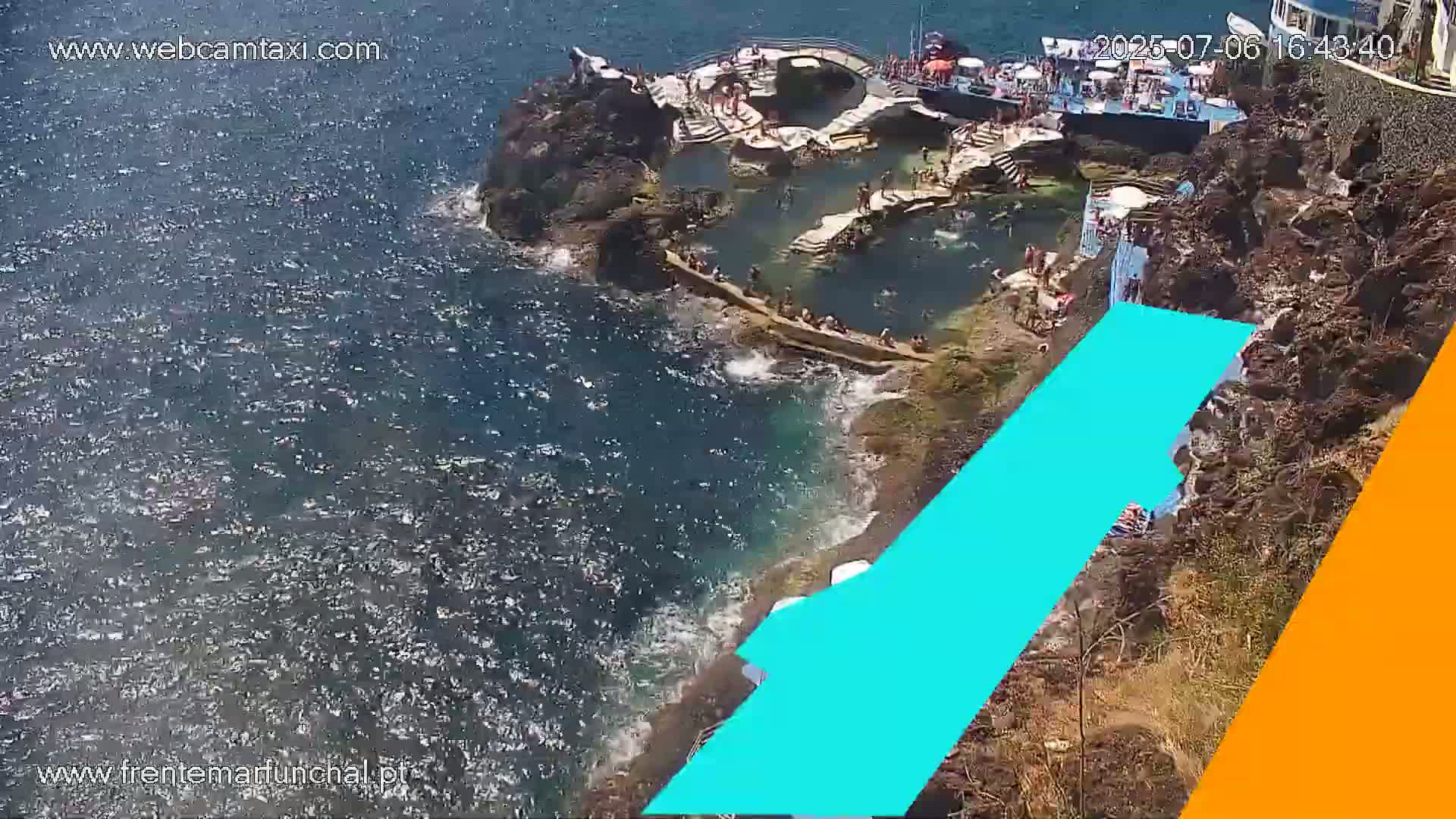 Sao Martinho, Piscinas Naturais da Doca do Cavacas Natural Pools Live Cam - Sao Martinho,  Funchal, Madeira, Portugal