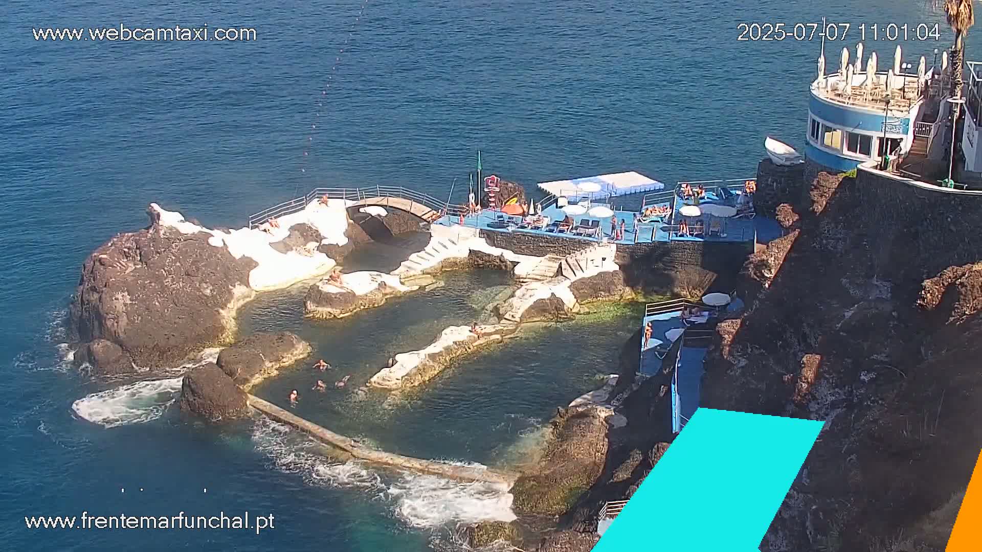 Sao Martinho, Piscinas Naturais da Doca do Cavacas Natural Pools Live Cam - Sao Martinho,  Funchal, Madeira, Portugal