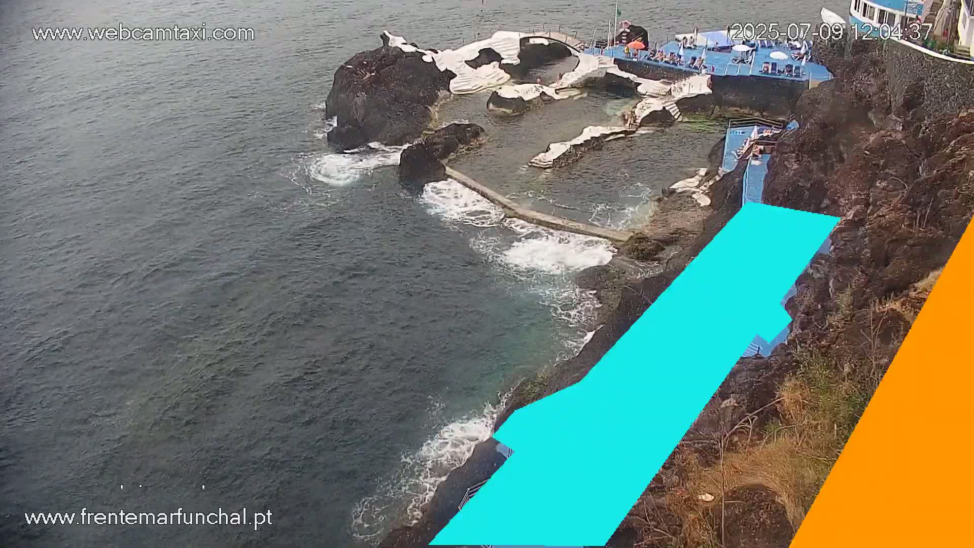 Sao Martinho, Piscinas Naturais da Doca do Cavacas Natural Pools Live Cam - Sao Martinho,  Funchal, Madeira, Portugal