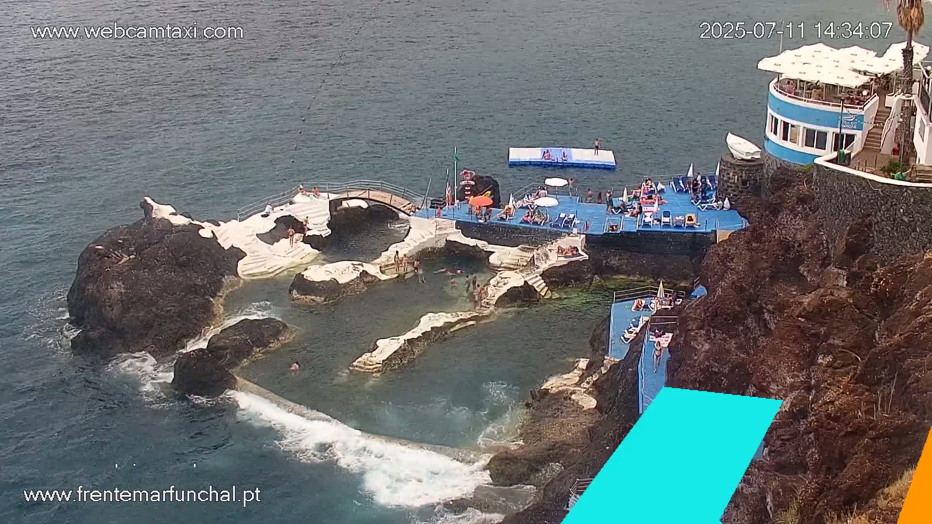 Sao Martinho, Piscinas Naturais da Doca do Cavacas Natural Pools Live Cam - Sao Martinho,  Funchal, Madeira, Portugal