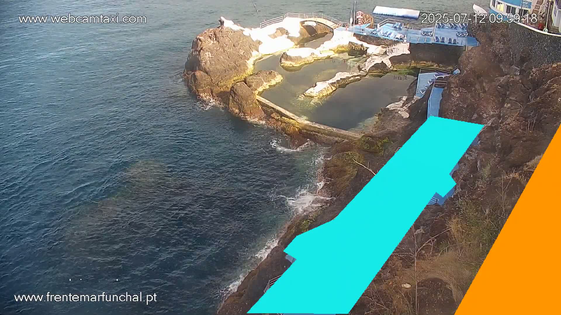 Sao Martinho, Piscinas Naturais da Doca do Cavacas Natural Pools Live Cam - Sao Martinho,  Funchal, Madeira, Portugal