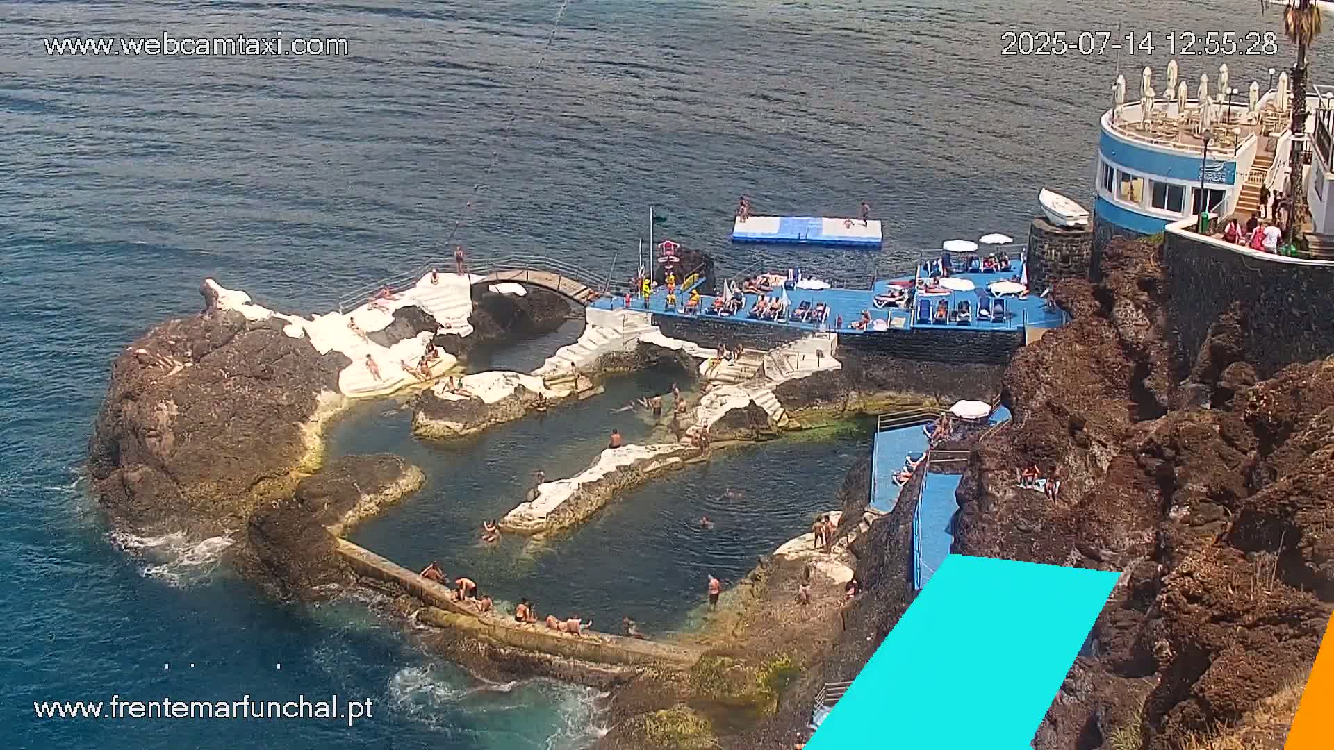 Sao Martinho, Piscinas Naturais da Doca do Cavacas Natural Pools Live Cam - Sao Martinho,  Funchal, Madeira, Portugal