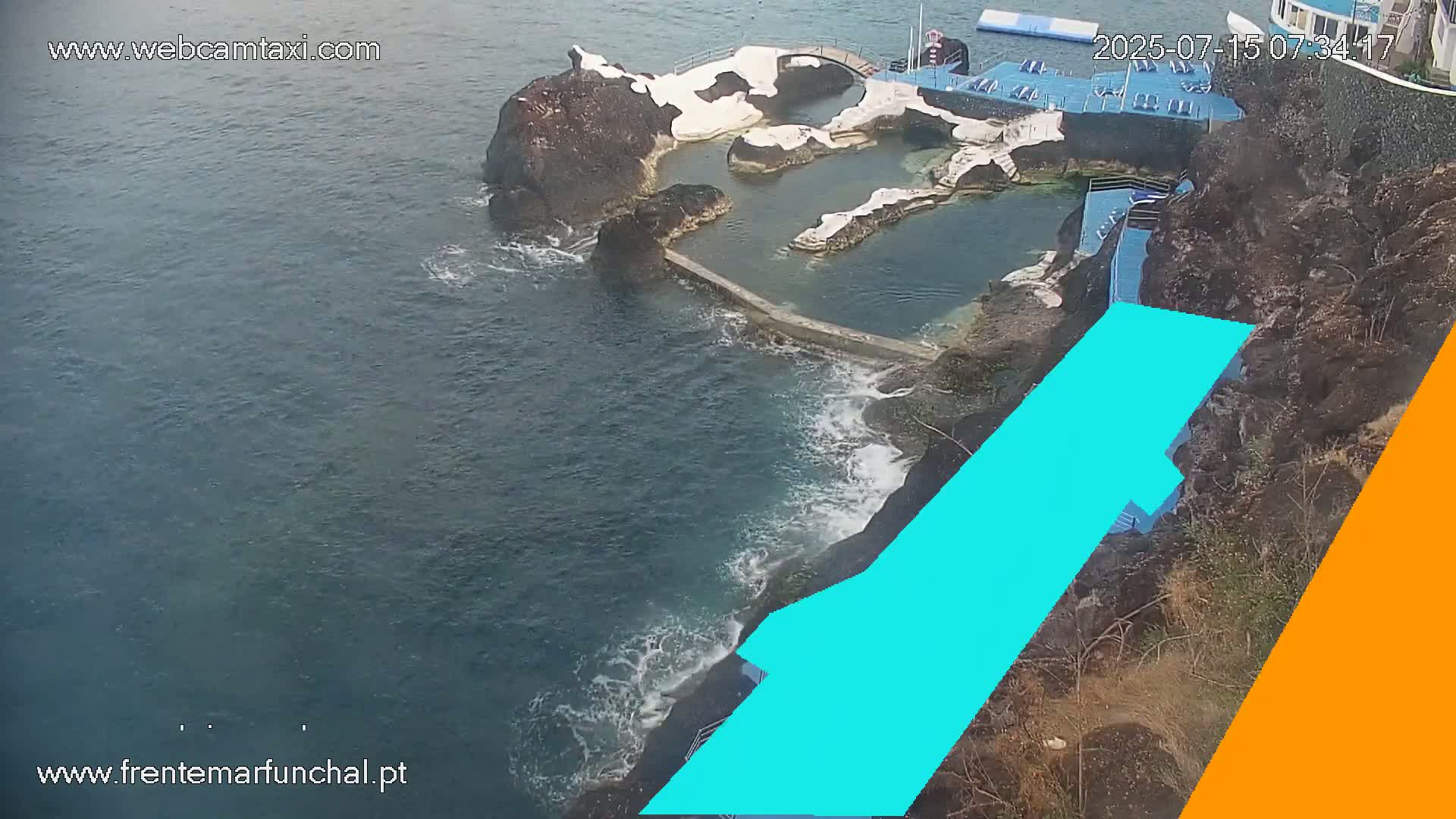 Sao Martinho, Piscinas Naturais da Doca do Cavacas Natural Pools Live Cam - Sao Martinho,  Funchal, Madeira, Portugal