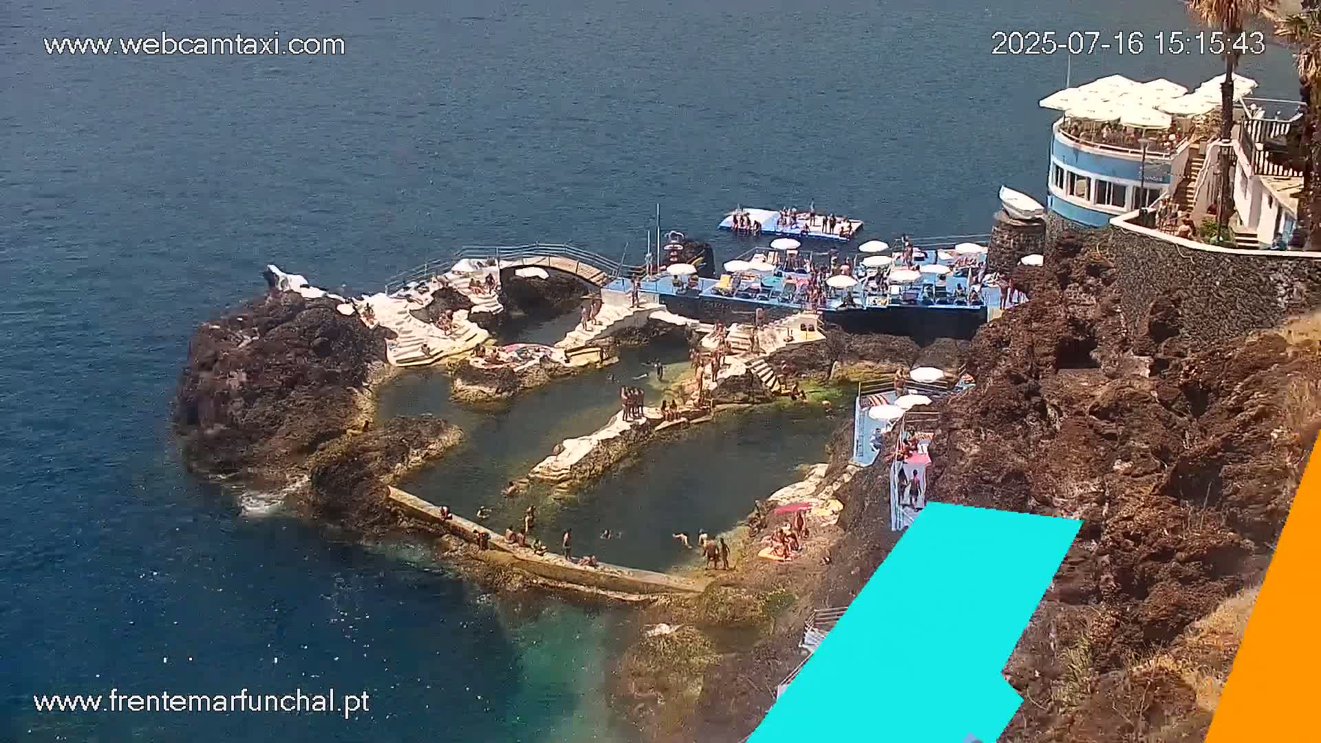 Sao Martinho, Piscinas Naturais da Doca do Cavacas Natural Pools Live Cam - Sao Martinho,  Funchal, Madeira, Portugal