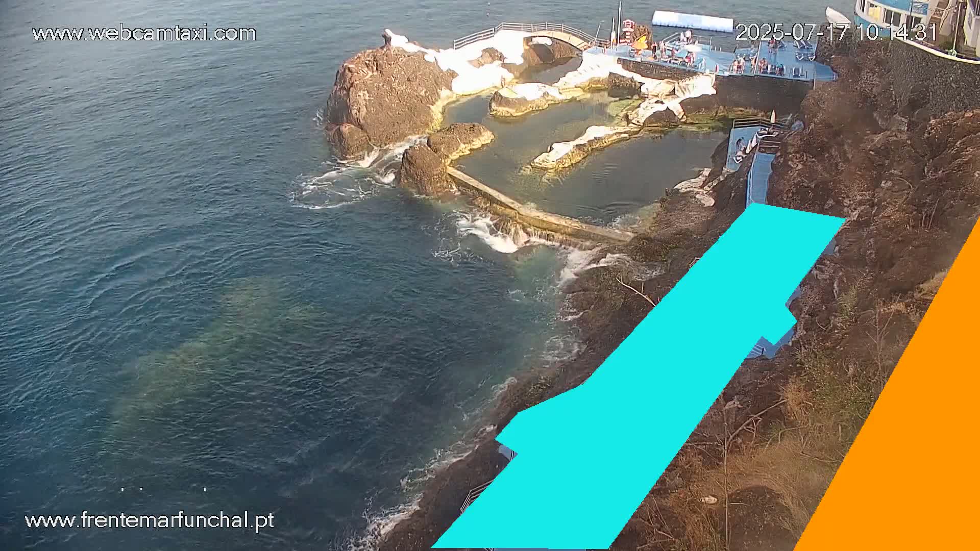 Sao Martinho, Piscinas Naturais da Doca do Cavacas Natural Pools Live Cam - Sao Martinho,  Funchal, Madeira, Portugal