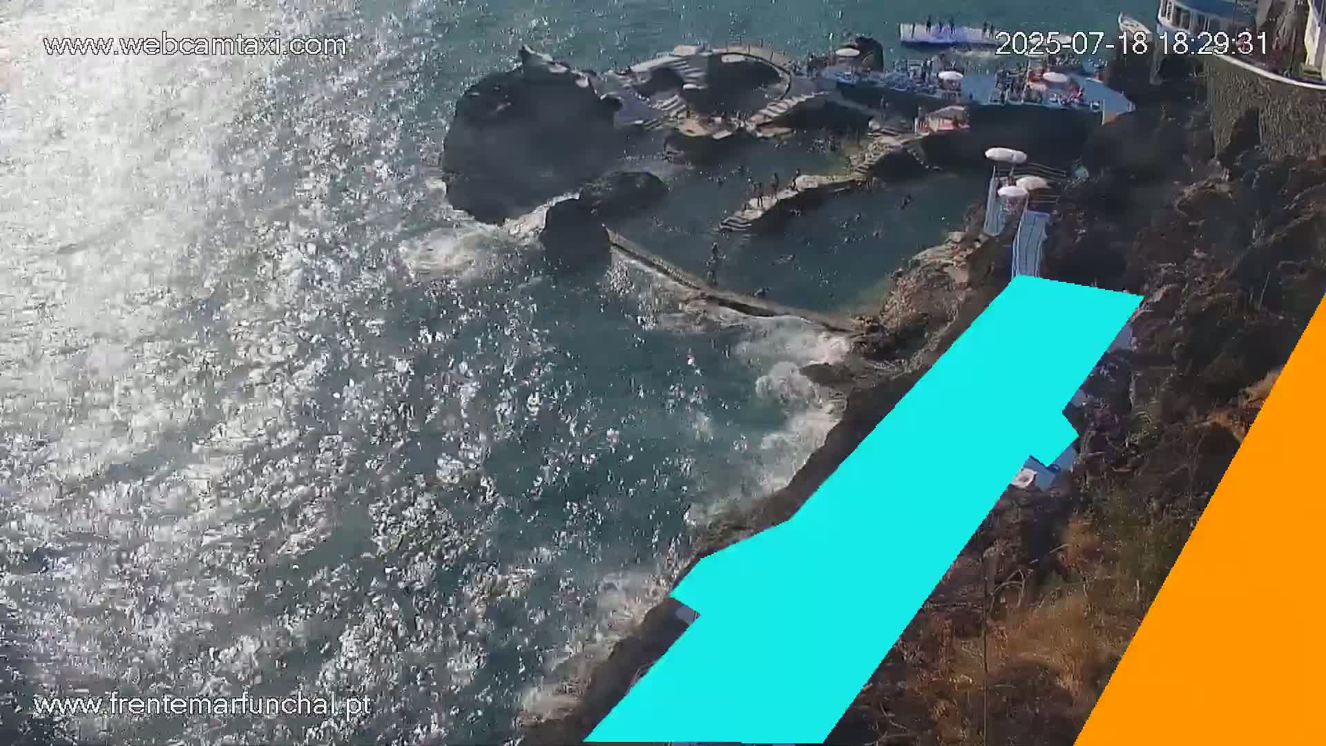 Sao Martinho, Piscinas Naturais da Doca do Cavacas Natural Pools Live Cam - Sao Martinho,  Funchal, Madeira, Portugal