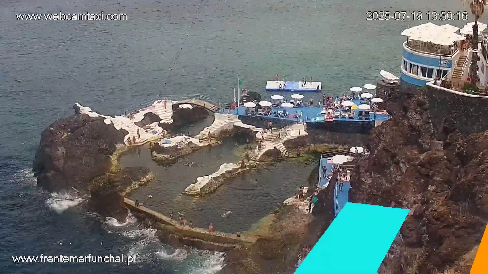 Sao Martinho, Piscinas Naturais da Doca do Cavacas Natural Pools Live Cam - Sao Martinho,  Funchal, Madeira, Portugal