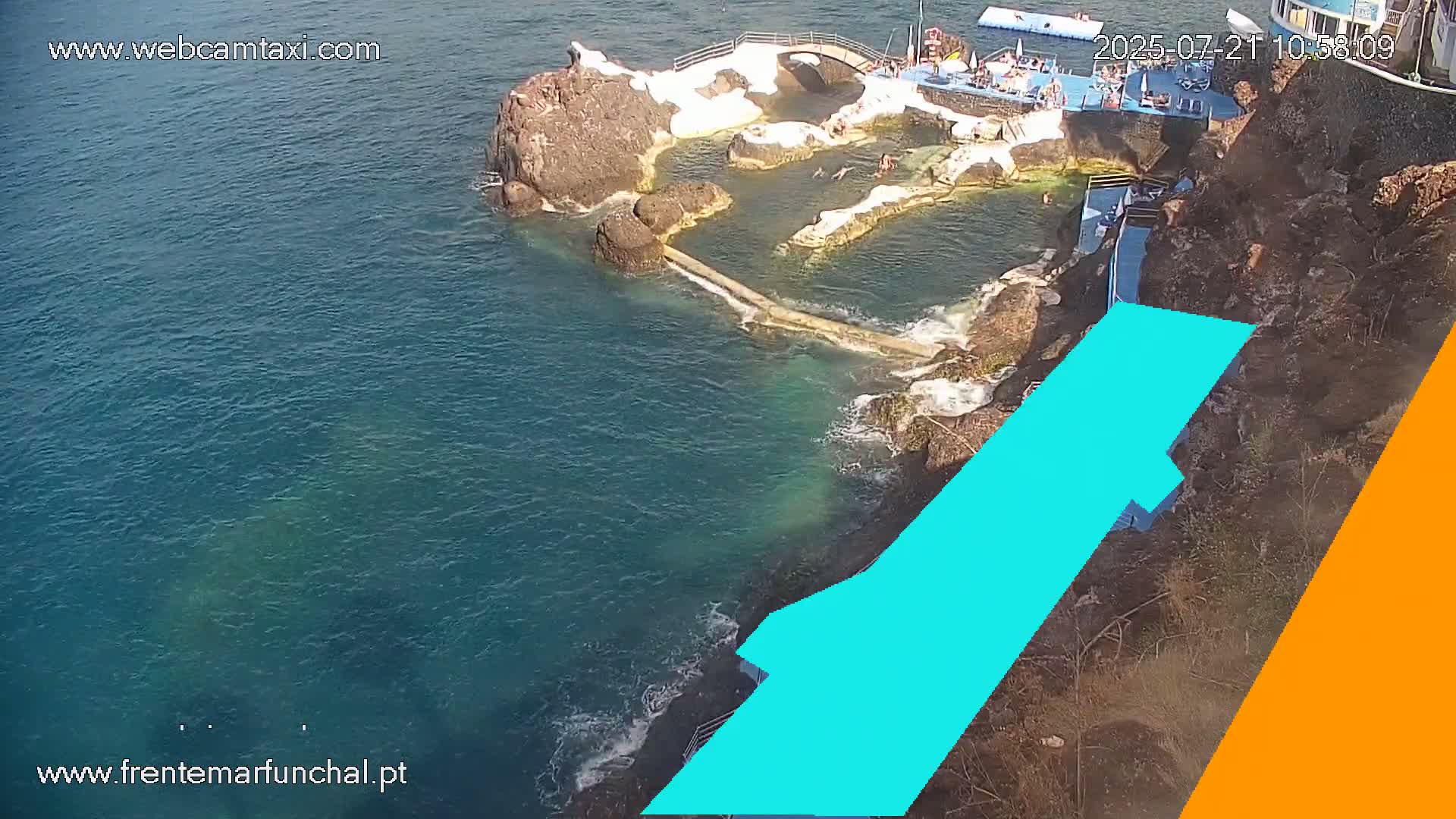 Sao Martinho, Piscinas Naturais da Doca do Cavacas Natural Pools Live Cam - Sao Martinho,  Funchal, Madeira, Portugal
