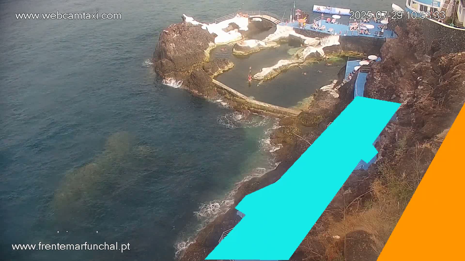 Sao Martinho, Piscinas Naturais da Doca do Cavacas Natural Pools Live Cam - Sao Martinho,  Funchal, Madeira, Portugal
