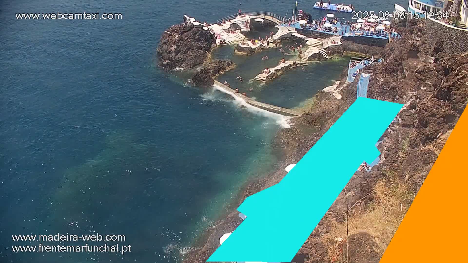 Sao Martinho, Piscinas Naturais da Doca do Cavacas Natural Pools Live Cam - Sao Martinho,  Funchal, Madeira, Portugal