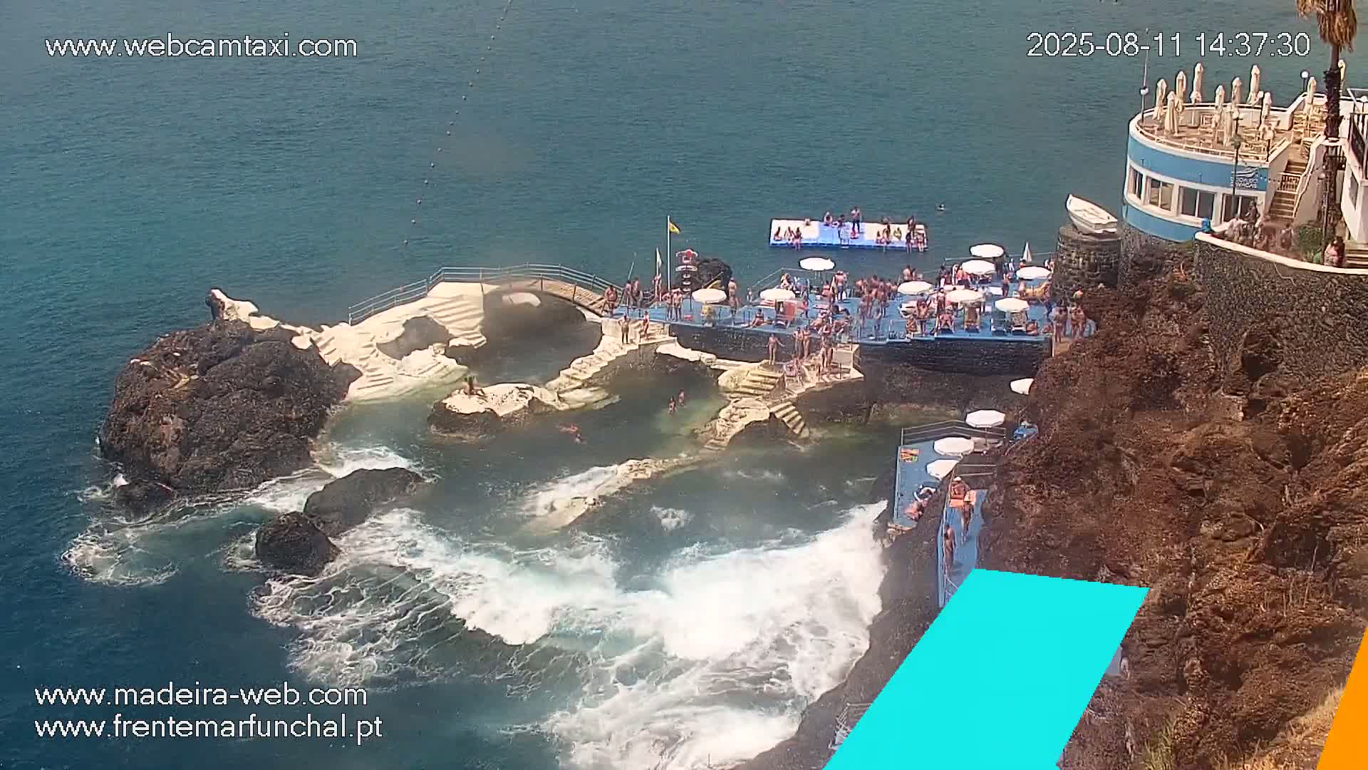 Sao Martinho, Piscinas Naturais da Doca do Cavacas Natural Pools Live Cam - Sao Martinho,  Funchal, Madeira, Portugal