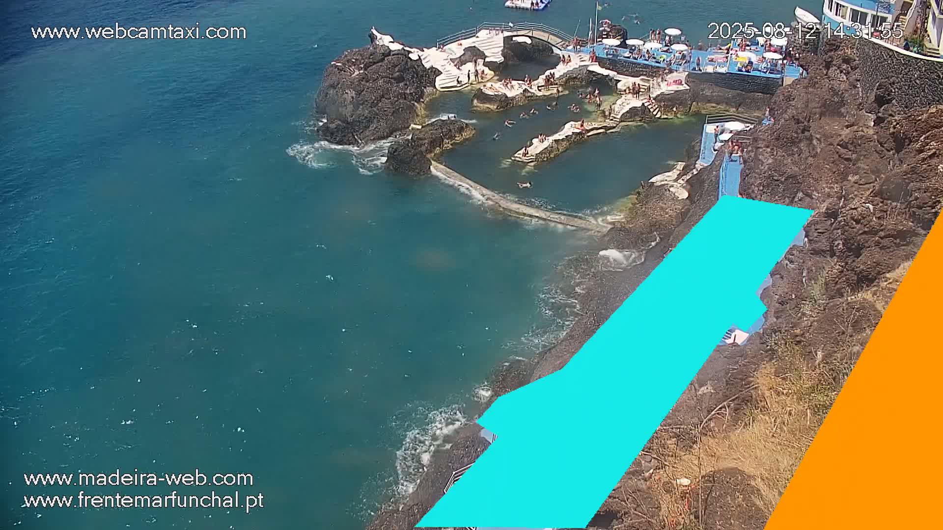 Sao Martinho, Piscinas Naturais da Doca do Cavacas Natural Pools Live Cam - Sao Martinho,  Funchal, Madeira, Portugal