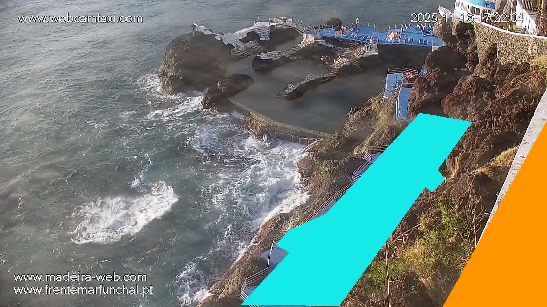 Sao Martinho, Piscinas Naturais da Doca do Cavacas Natural Pools Live Cam - Sao Martinho,  Funchal, Madeira, Portugal