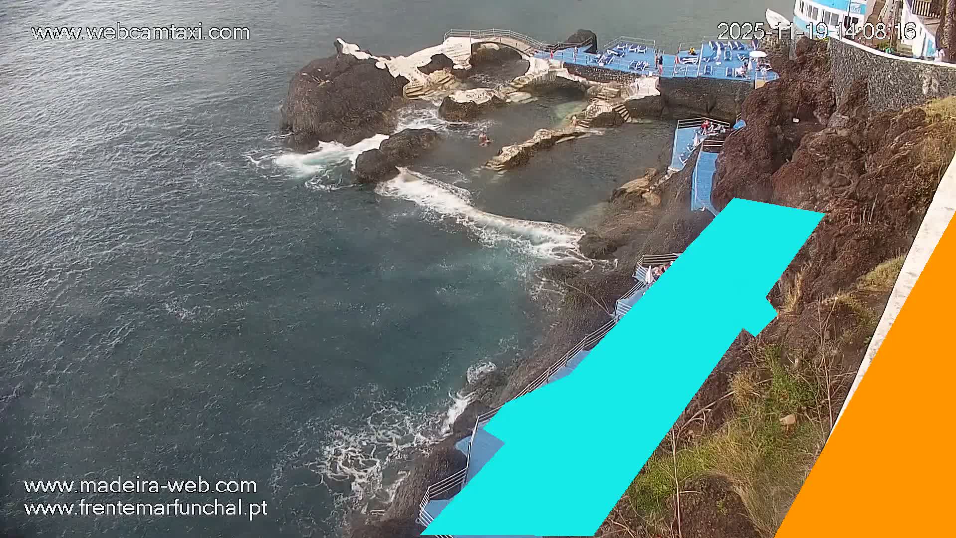 Sao Martinho, Piscinas Naturais da Doca do Cavacas Natural Pools Live Cam - Sao Martinho,  Funchal, Madeira, Portugal