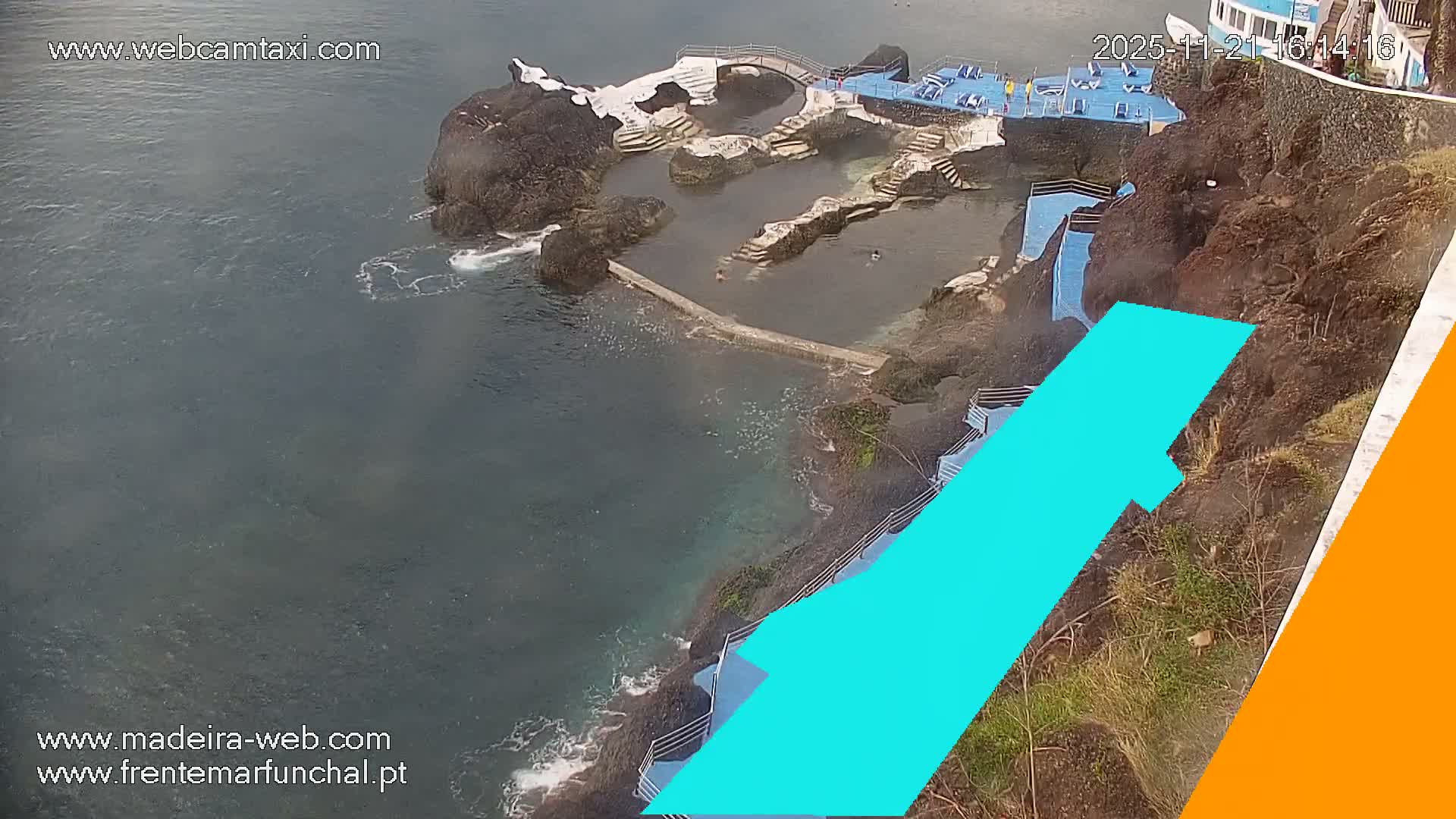 Sao Martinho, Piscinas Naturais da Doca do Cavacas Natural Pools Live Cam - Sao Martinho,  Funchal, Madeira, Portugal