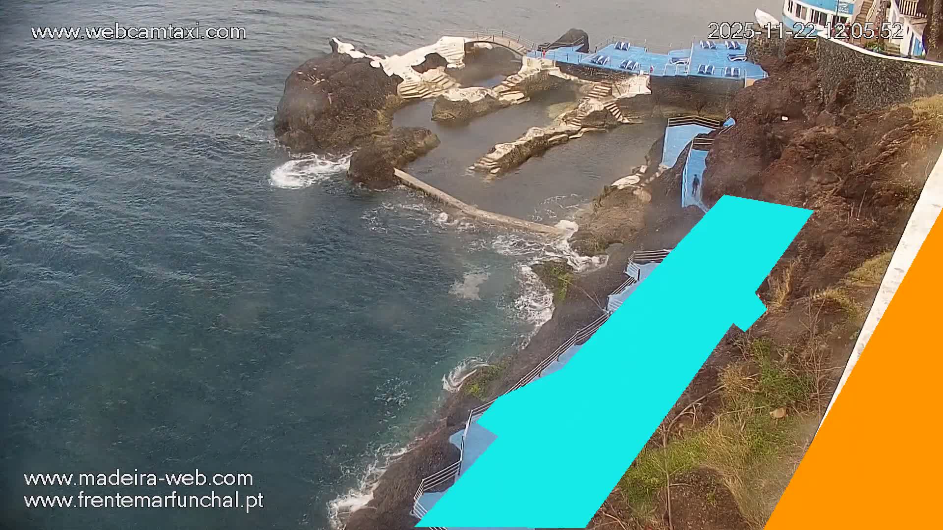 Sao Martinho, Piscinas Naturais da Doca do Cavacas Natural Pools Live Cam - Sao Martinho,  Funchal, Madeira, Portugal
