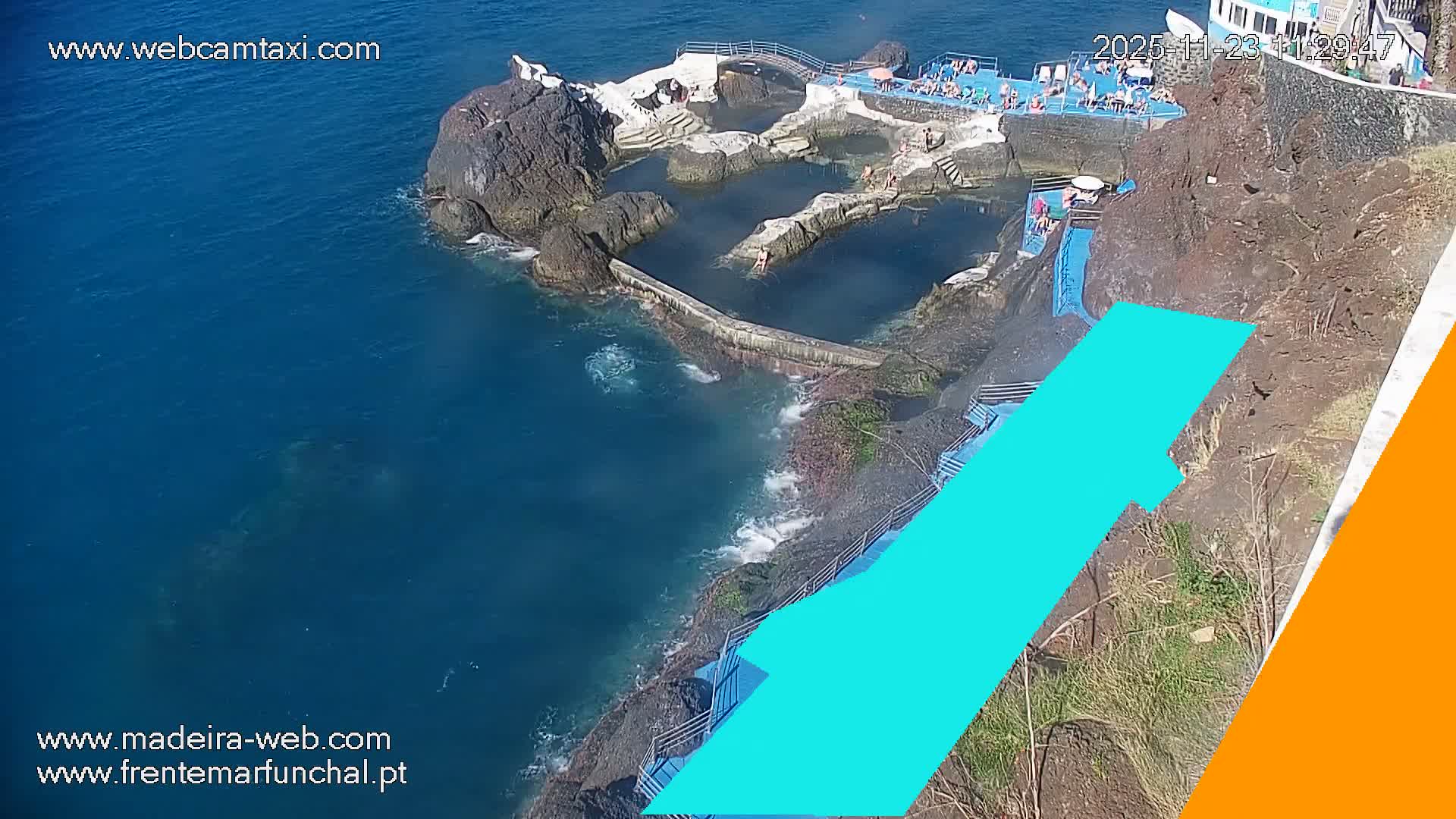 Sao Martinho, Piscinas Naturais da Doca do Cavacas Natural Pools Live Cam - Sao Martinho,  Funchal, Madeira, Portugal