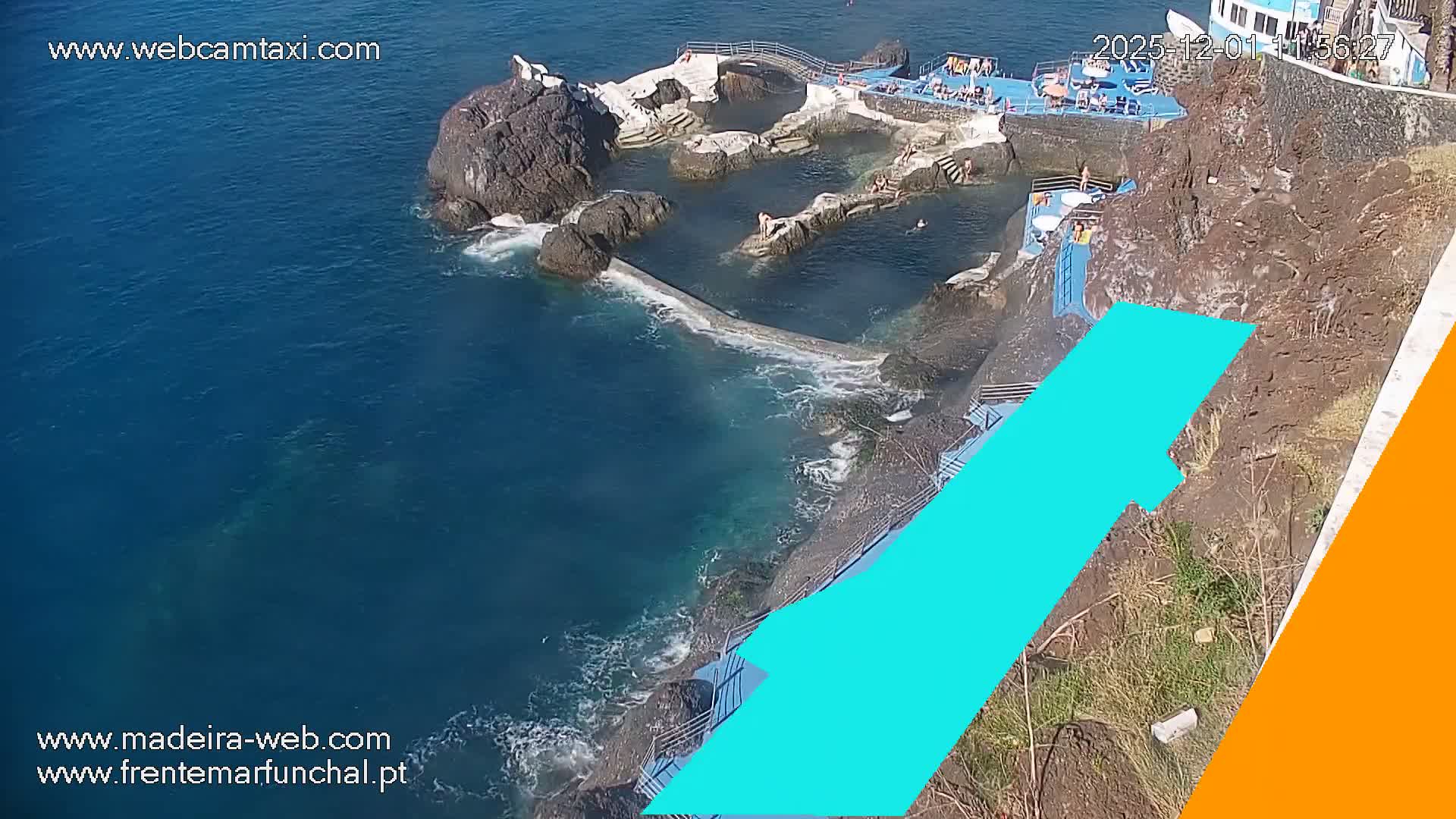 Sao Martinho, Piscinas Naturais da Doca do Cavacas Natural Pools Live Cam - Sao Martinho,  Funchal, Madeira, Portugal