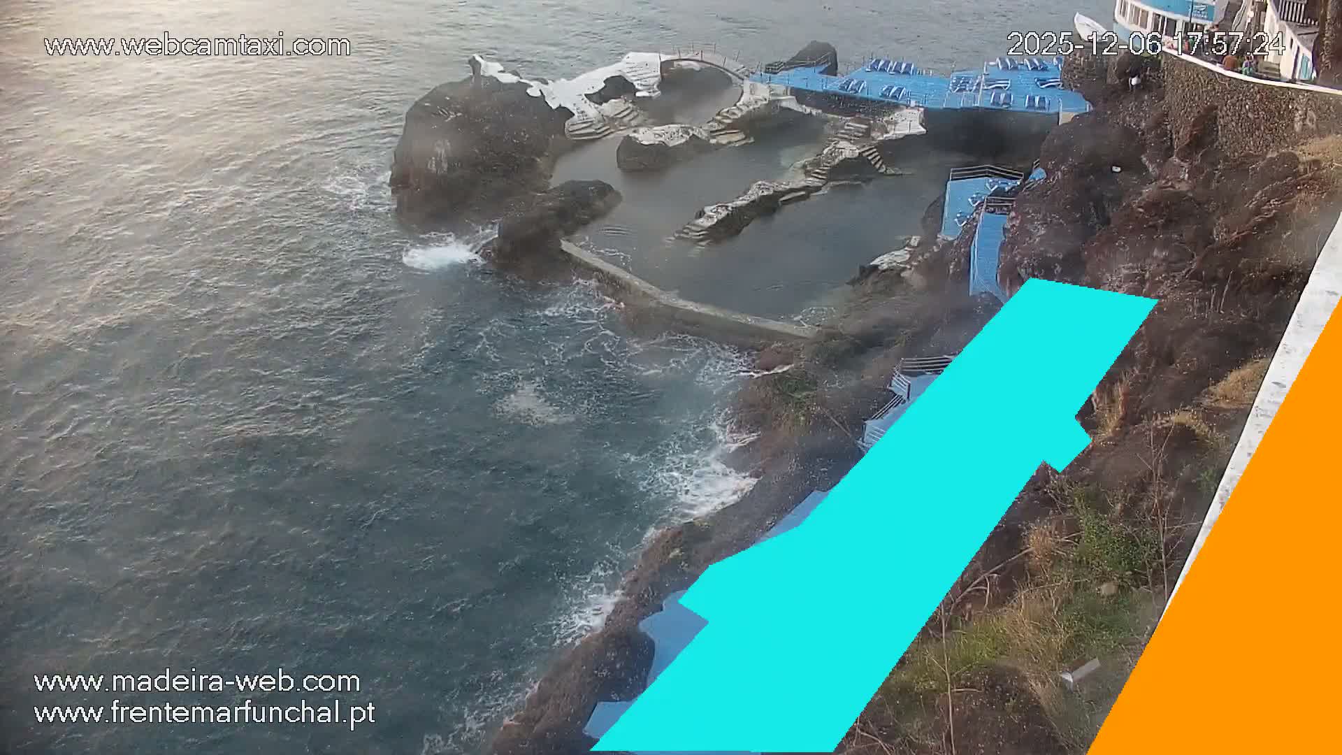 Sao Martinho, Piscinas Naturais da Doca do Cavacas Natural Pools Live Cam - Sao Martinho,  Funchal, Madeira, Portugal