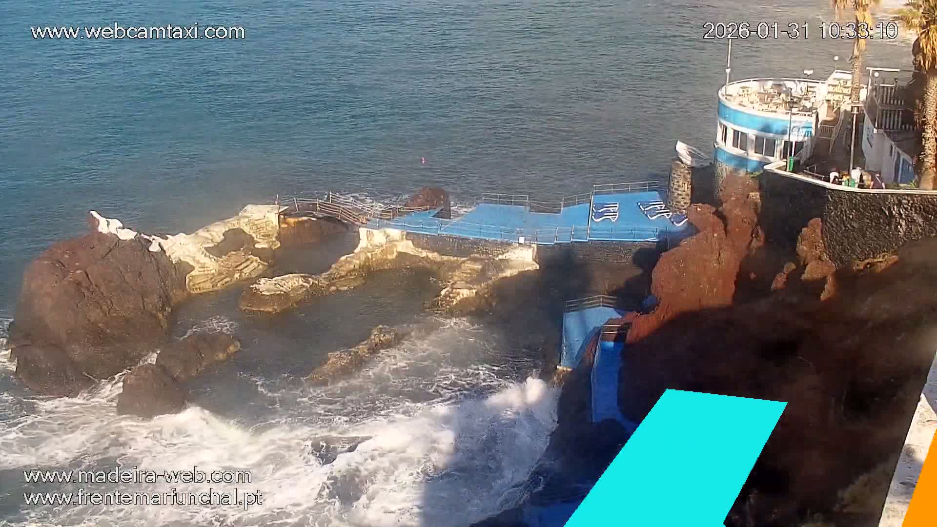 Sao Martinho, Piscinas Naturais da Doca do Cavacas Natural Pools Live Cam - Sao Martinho,  Funchal, Madeira, Portugal
