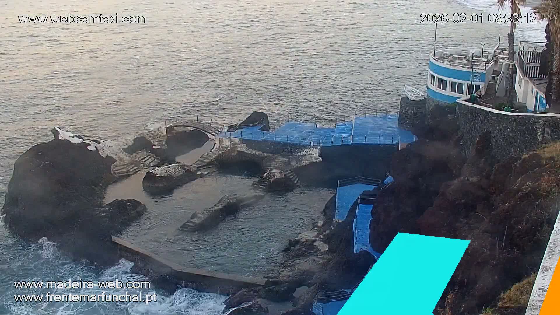 Sao Martinho, Piscinas Naturais da Doca do Cavacas Natural Pools Live Cam - Sao Martinho,  Funchal, Madeira, Portugal