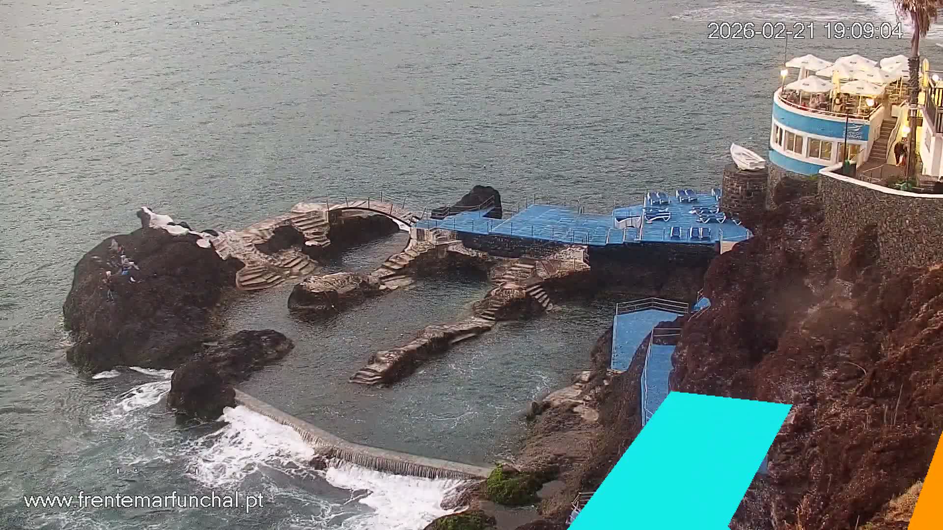 Sao Martinho, Piscinas Naturais da Doca do Cavacas Natural Pools Live Cam - Sao Martinho,  Funchal, Madeira, Portugal
