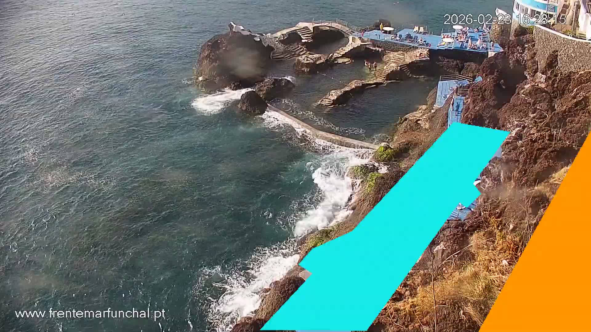 Sao Martinho, Piscinas Naturais da Doca do Cavacas Natural Pools Live Cam - Sao Martinho,  Funchal, Madeira, Portugal
