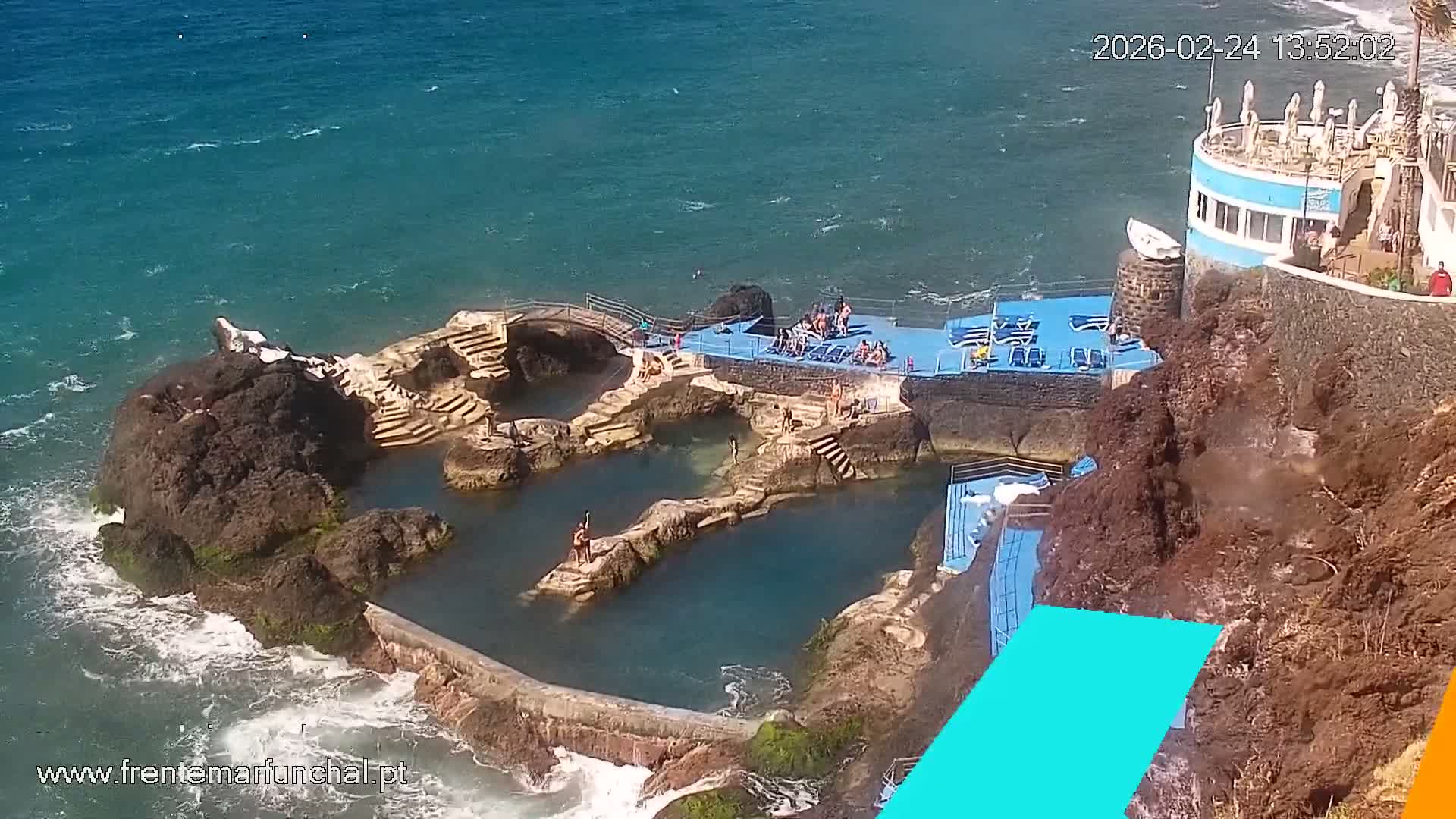 Sao Martinho, Piscinas Naturais da Doca do Cavacas Natural Pools Live Cam - Sao Martinho,  Funchal, Madeira, Portugal